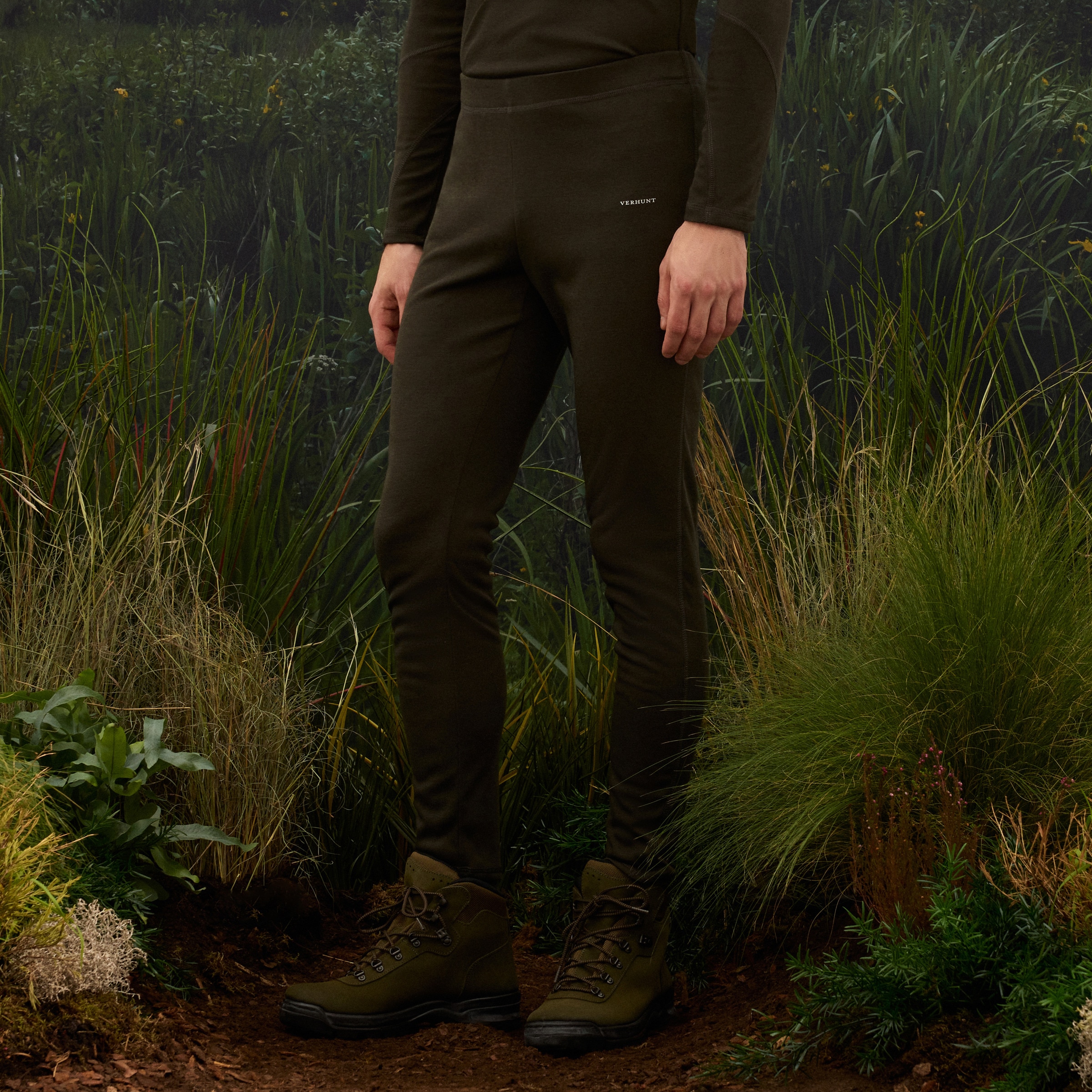 Calças Térmica Homem Verde-escuro-2