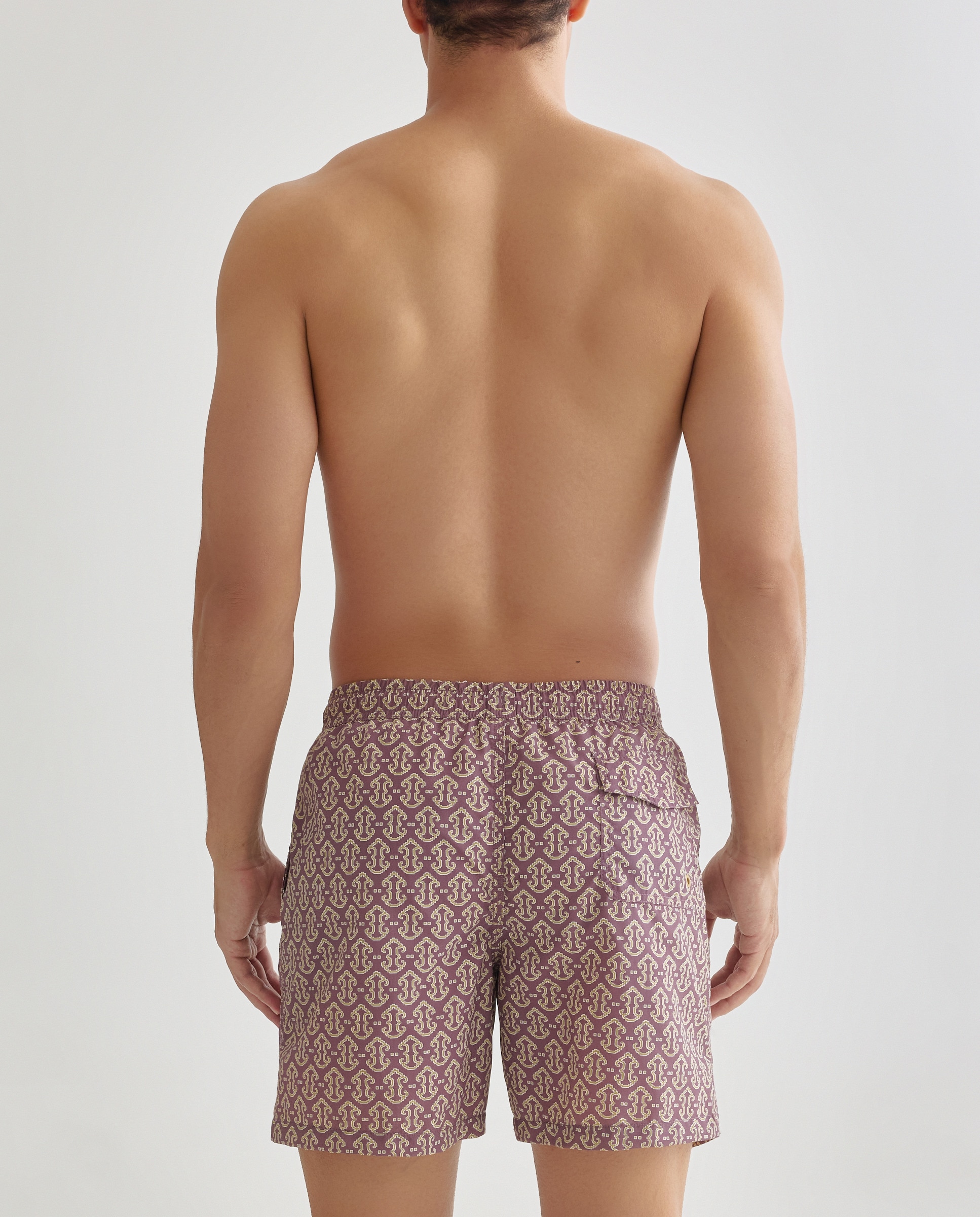 Bañador estampado etnico Morado-2