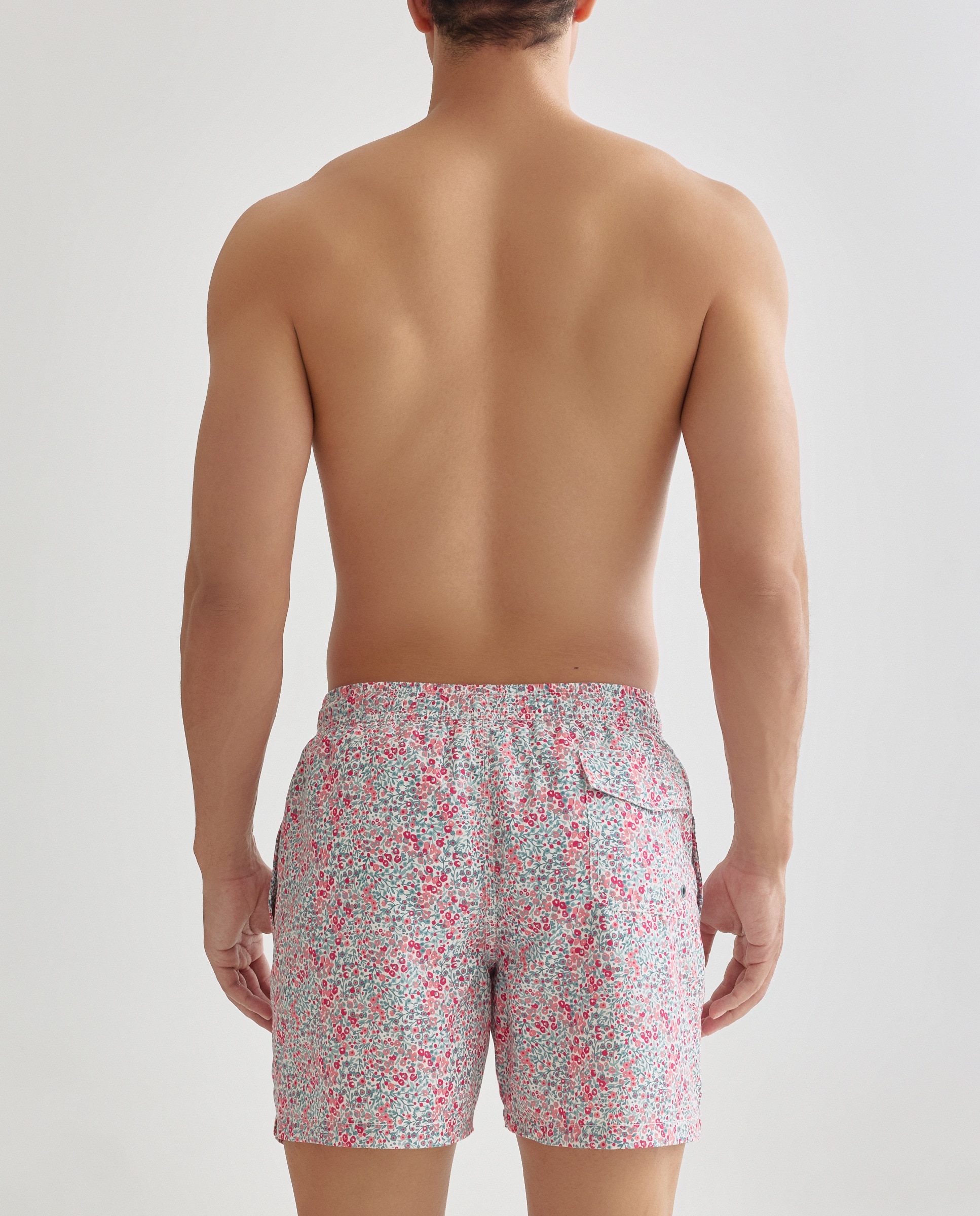 Bañador estampado florecitas 600 Rojo-2