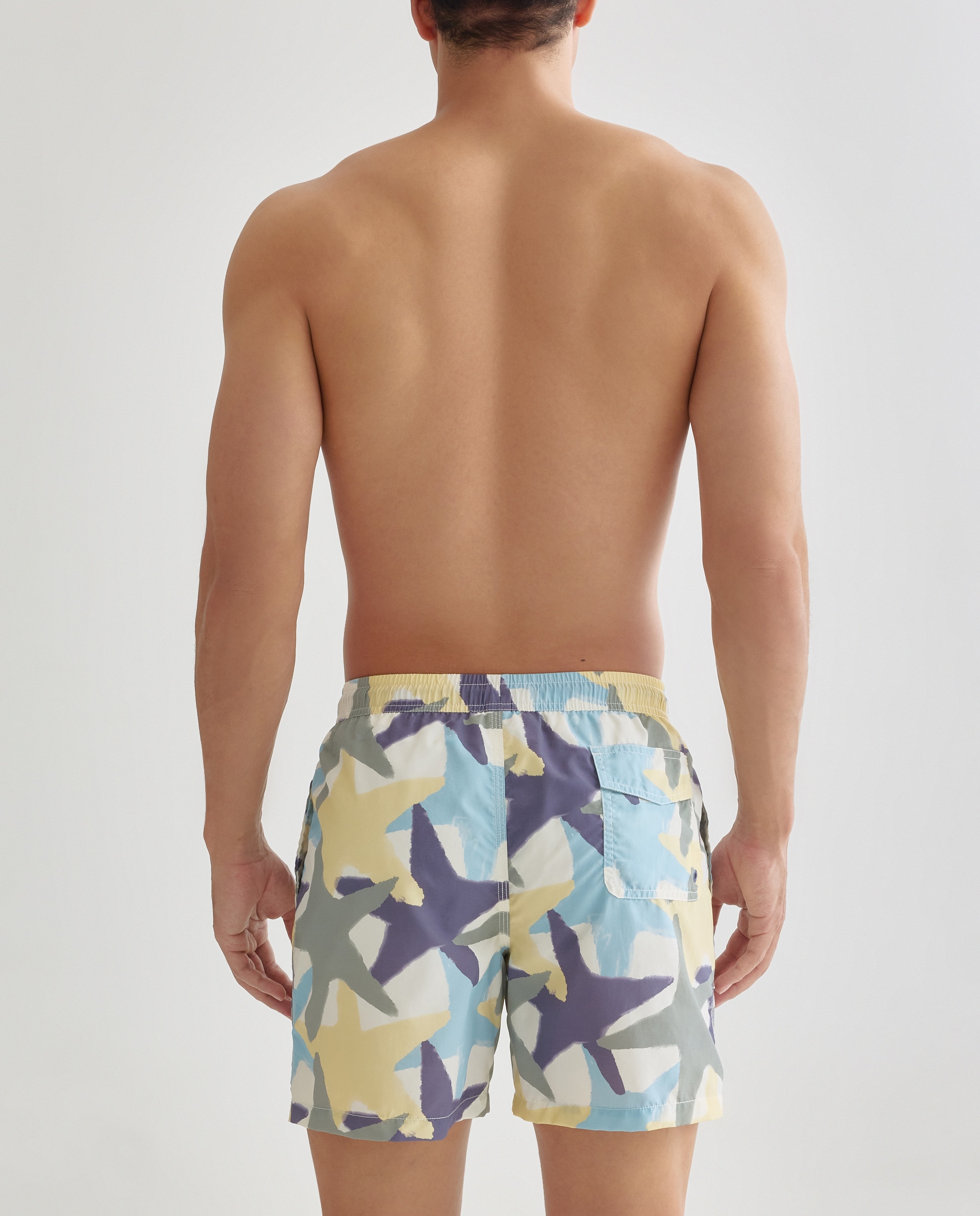 Bañador estampado estrella grande hombre 120 Crudo-2