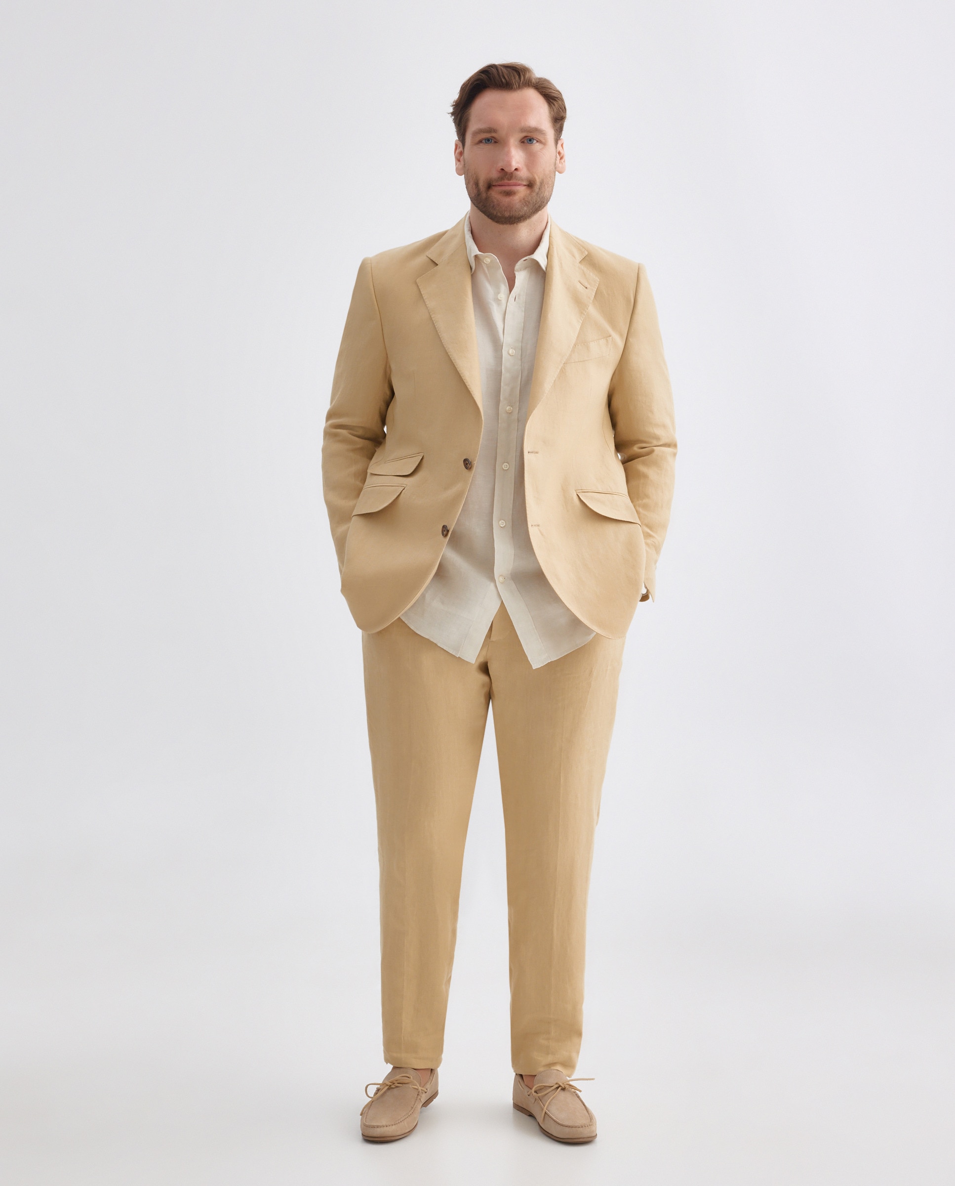 Casaco de homem Bege-2