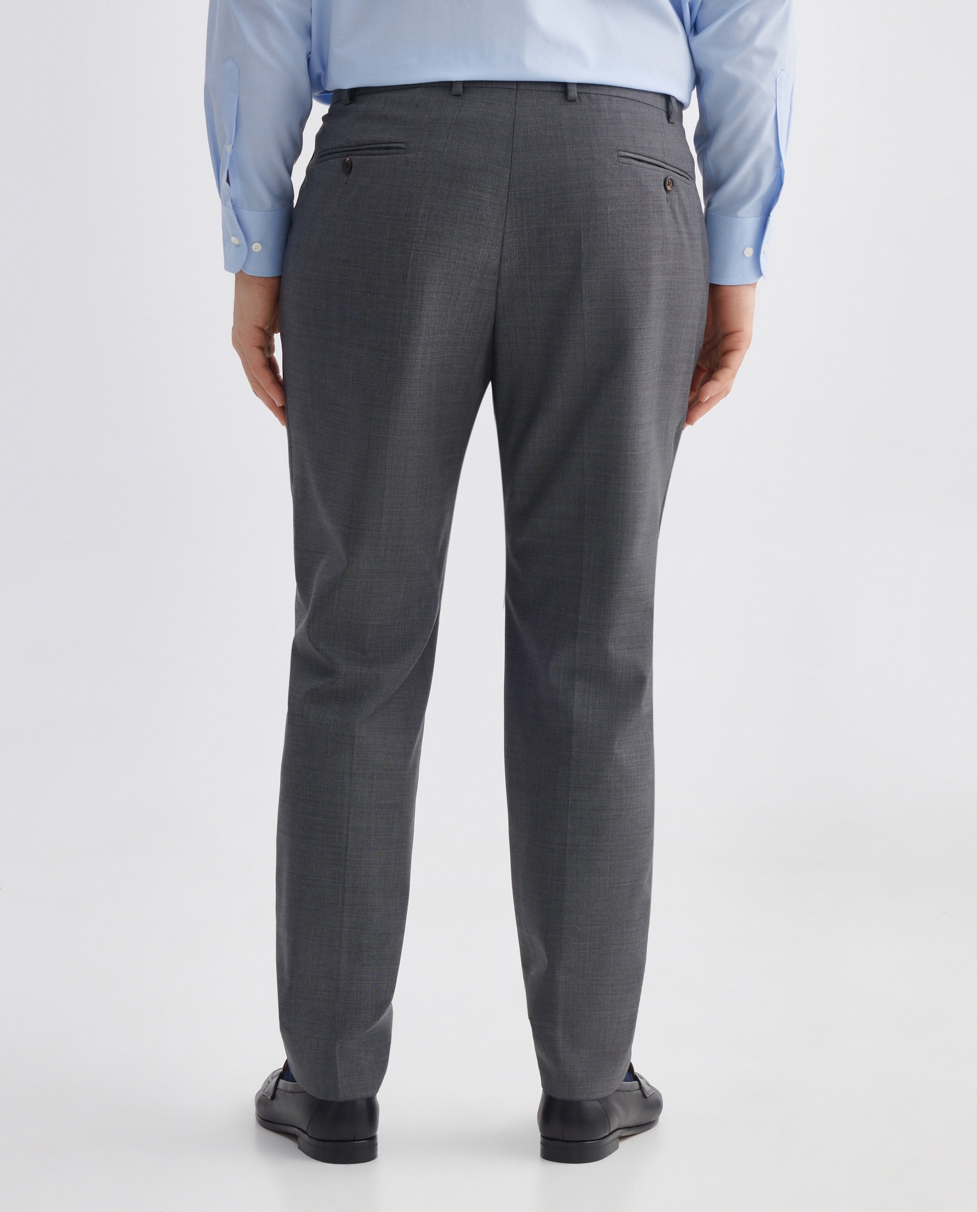 Calças com Falso Liso Cinzento-3