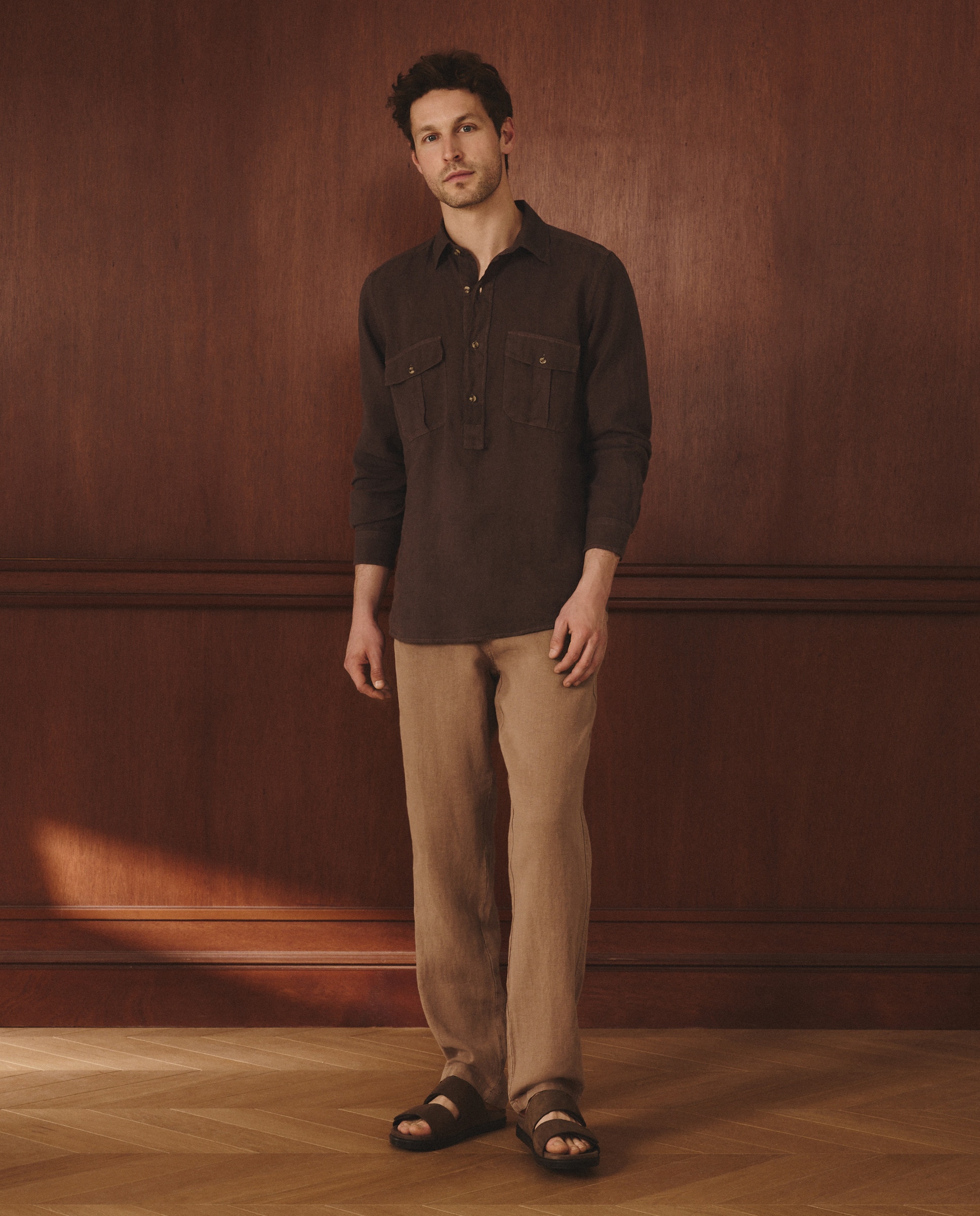 Imagem 0 de Calças de Linho com Cordão