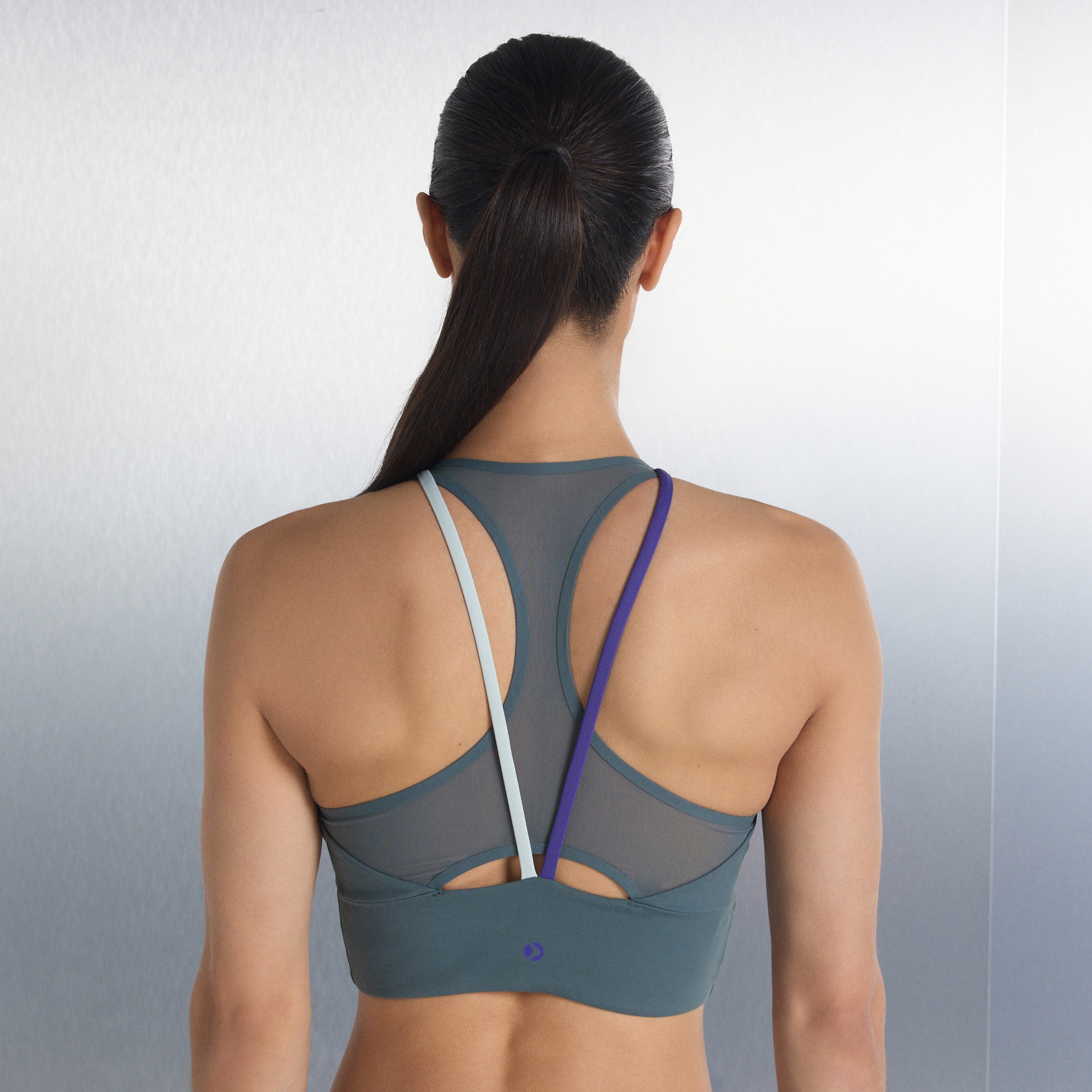 Top de Yoga de Mulher Verde-claro-3