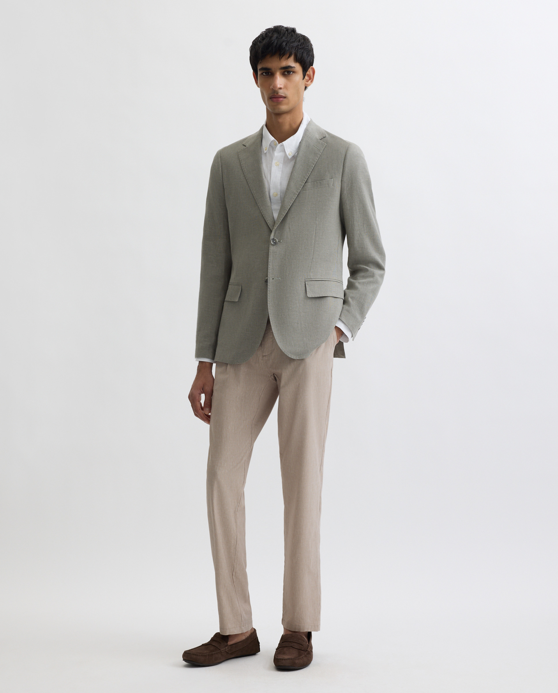 Imagem 0 de Casaco de Linho Liso