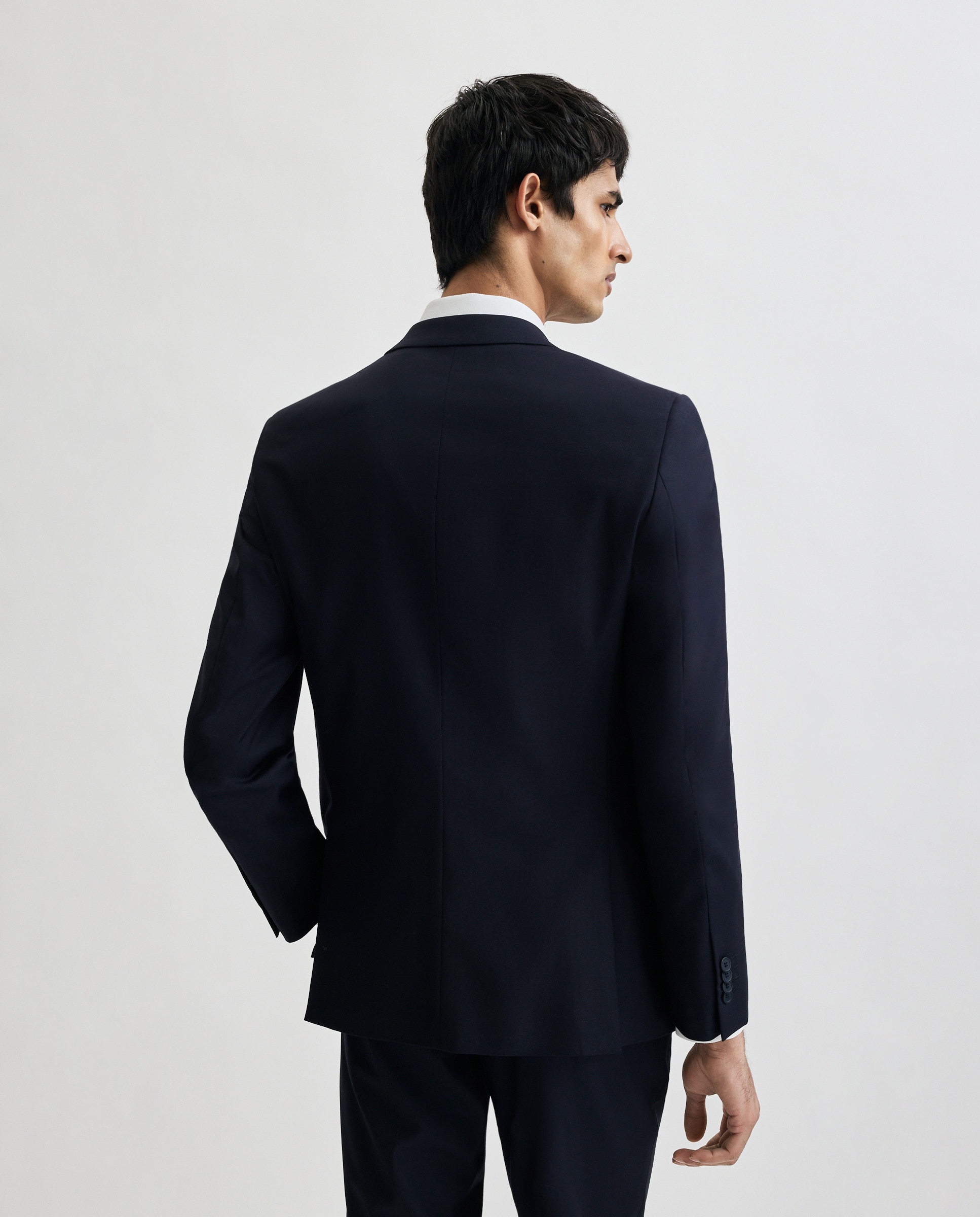 Chaqueta de traje para hombre lisa - Easy Wear - Azul marino Azul marino-2