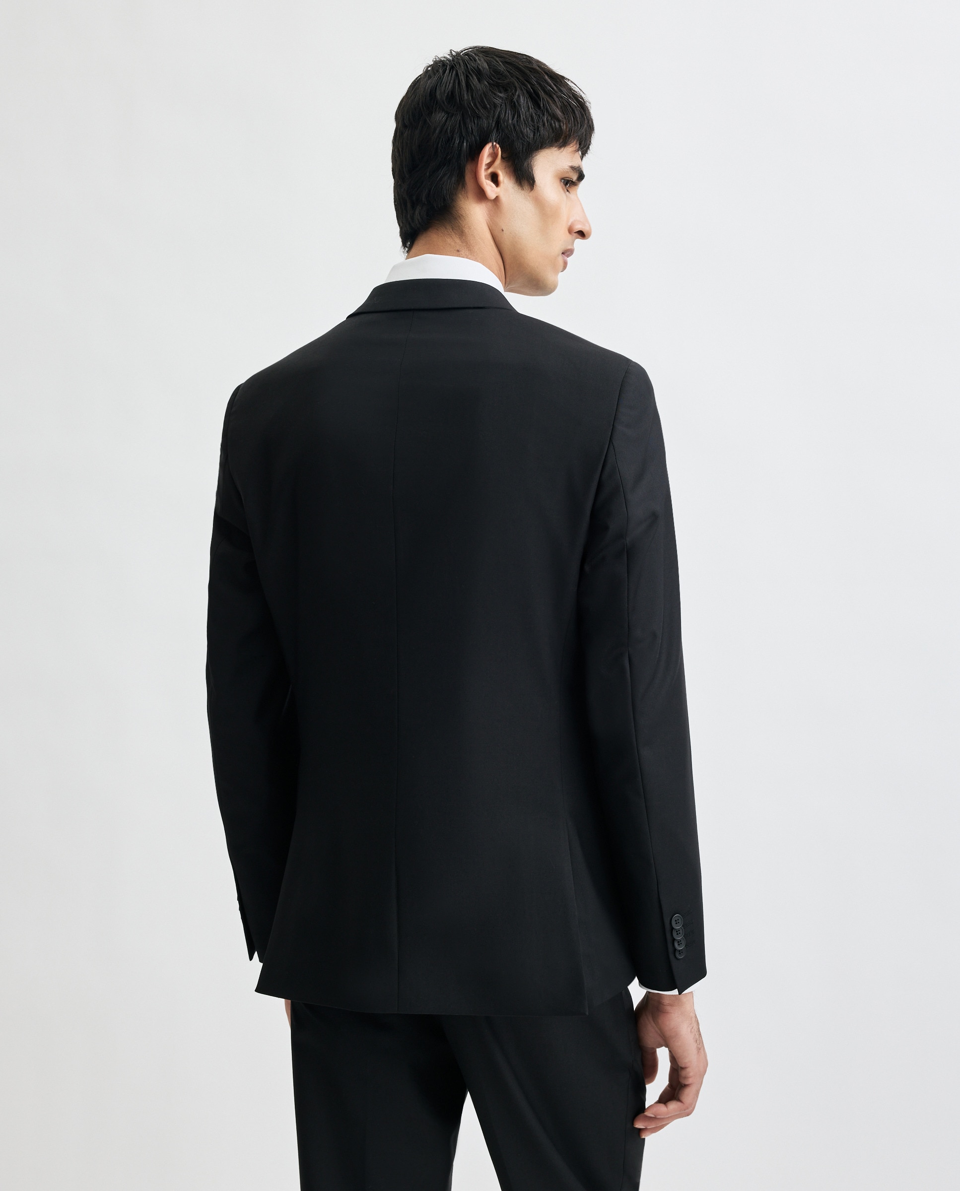 Chaqueta de traje para hombre lisa - Easy Wear - Negro Negro-2