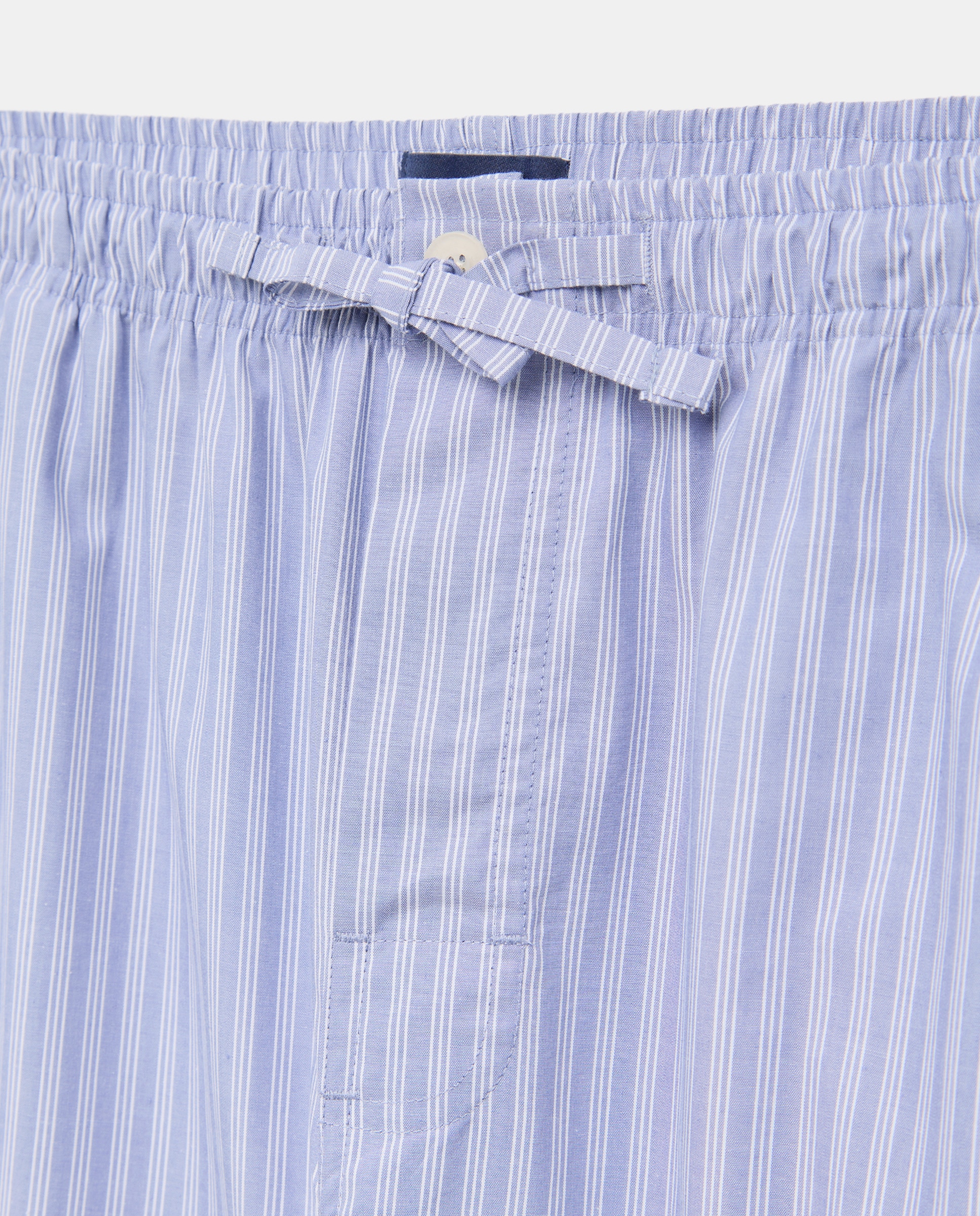 Pantalón pijama hombre con bolsillos de algodón 400 Azul-5