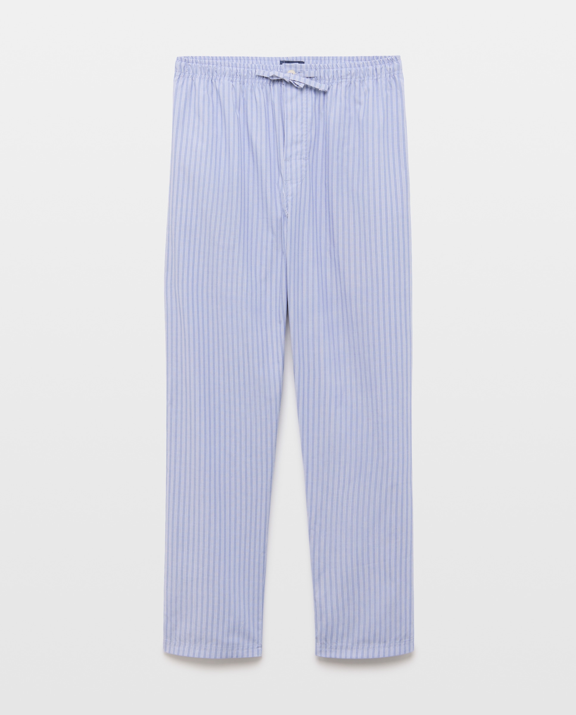 Pantalón pijama hombre con bolsillos de algodón 400 Azul-4