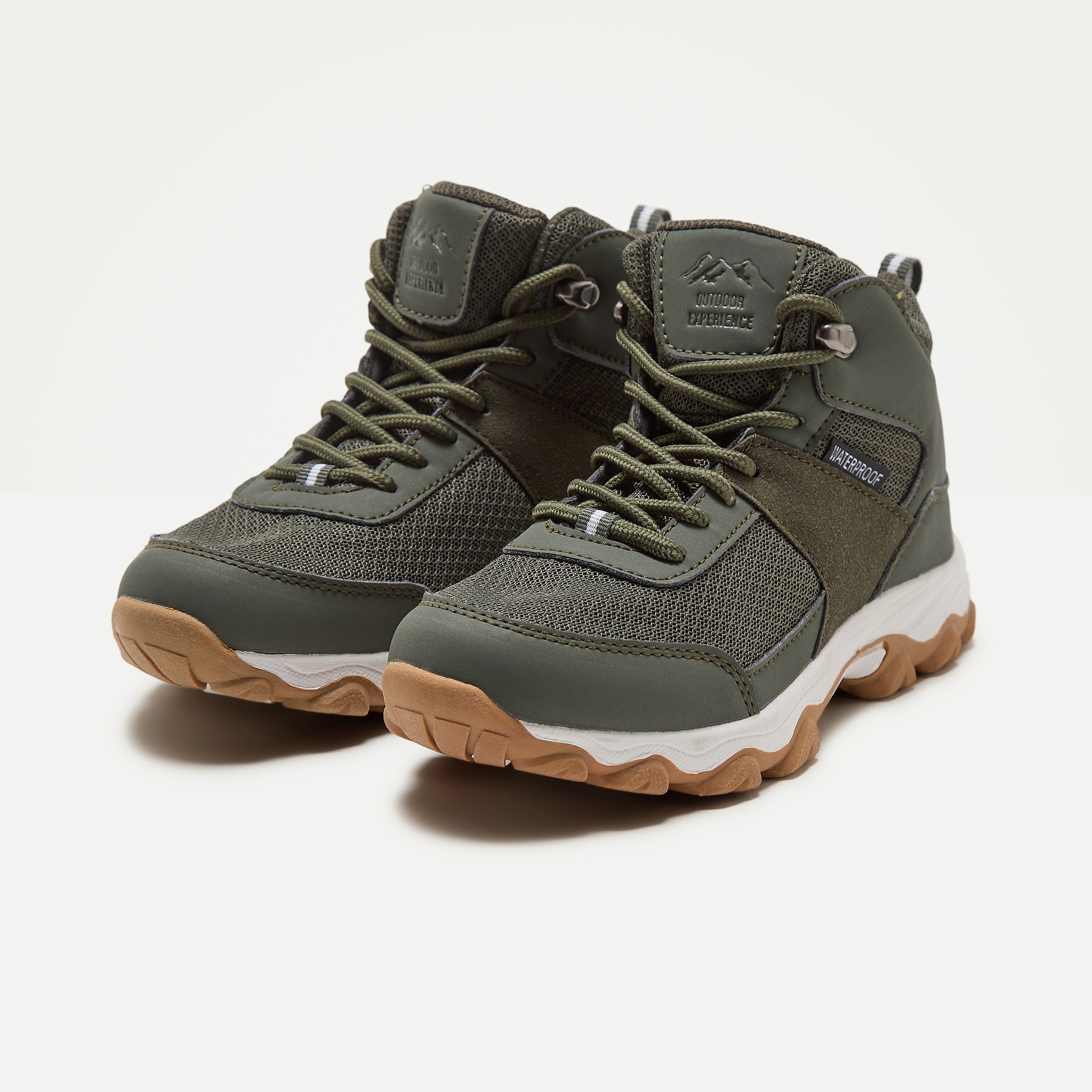 Bota de senderismo infantil con membrana waterproof Kaki-6