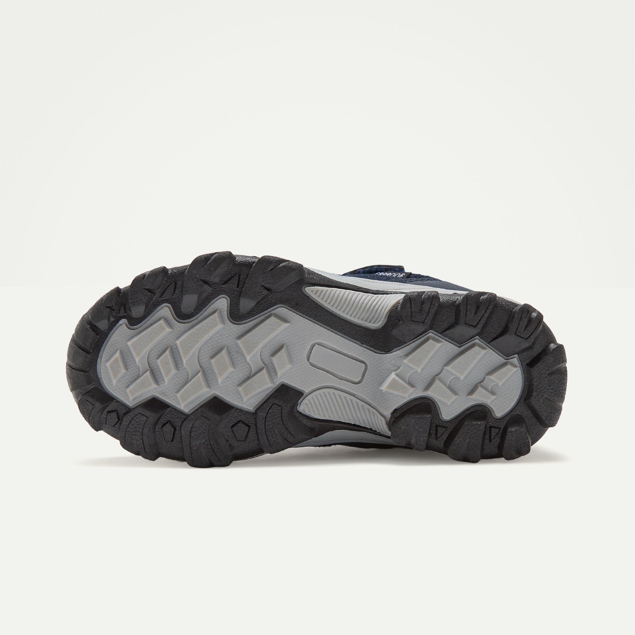 Zapatilla de senderismo infantil con velcro y membrana waterproof Azul-2