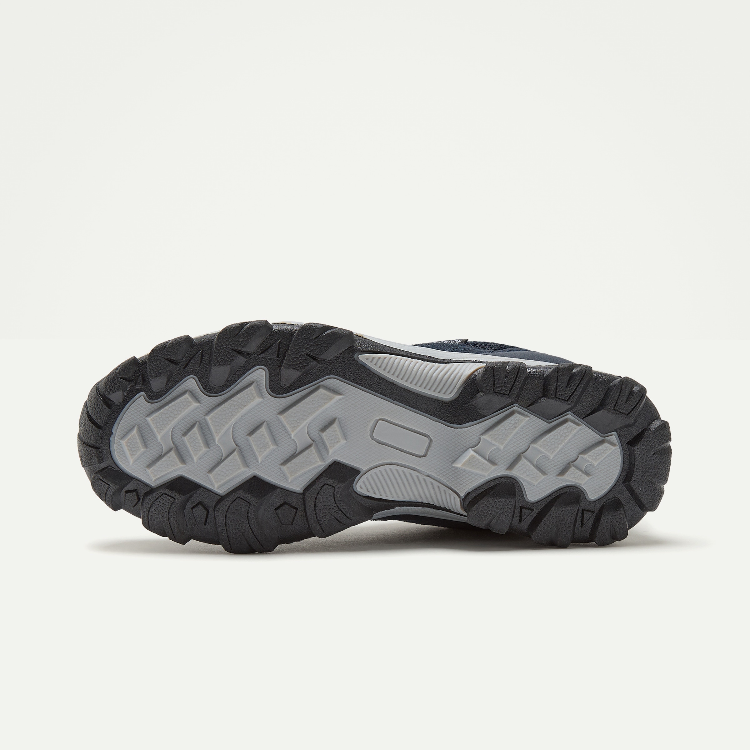 Zapatilla de senderismo infantil con cordones y membrana waterproof Azul-2