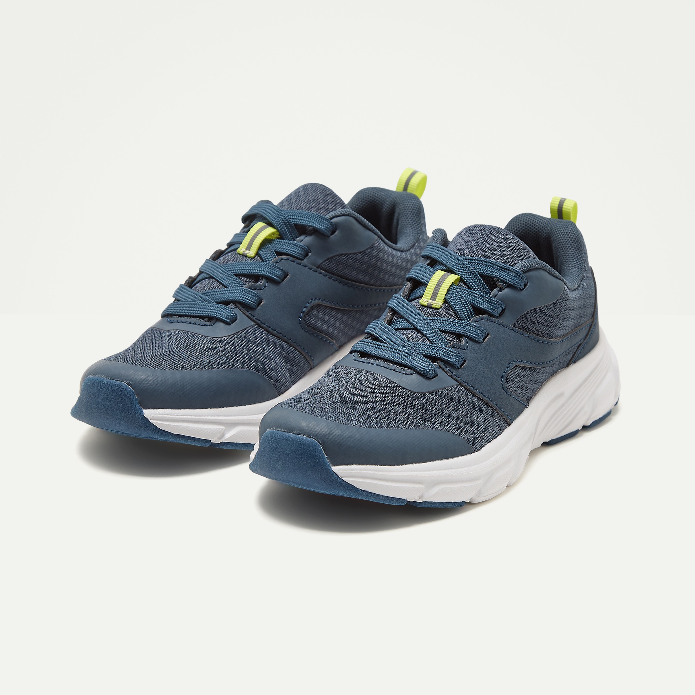 Zapatilla deportiva con cordones de niño Kaki-6