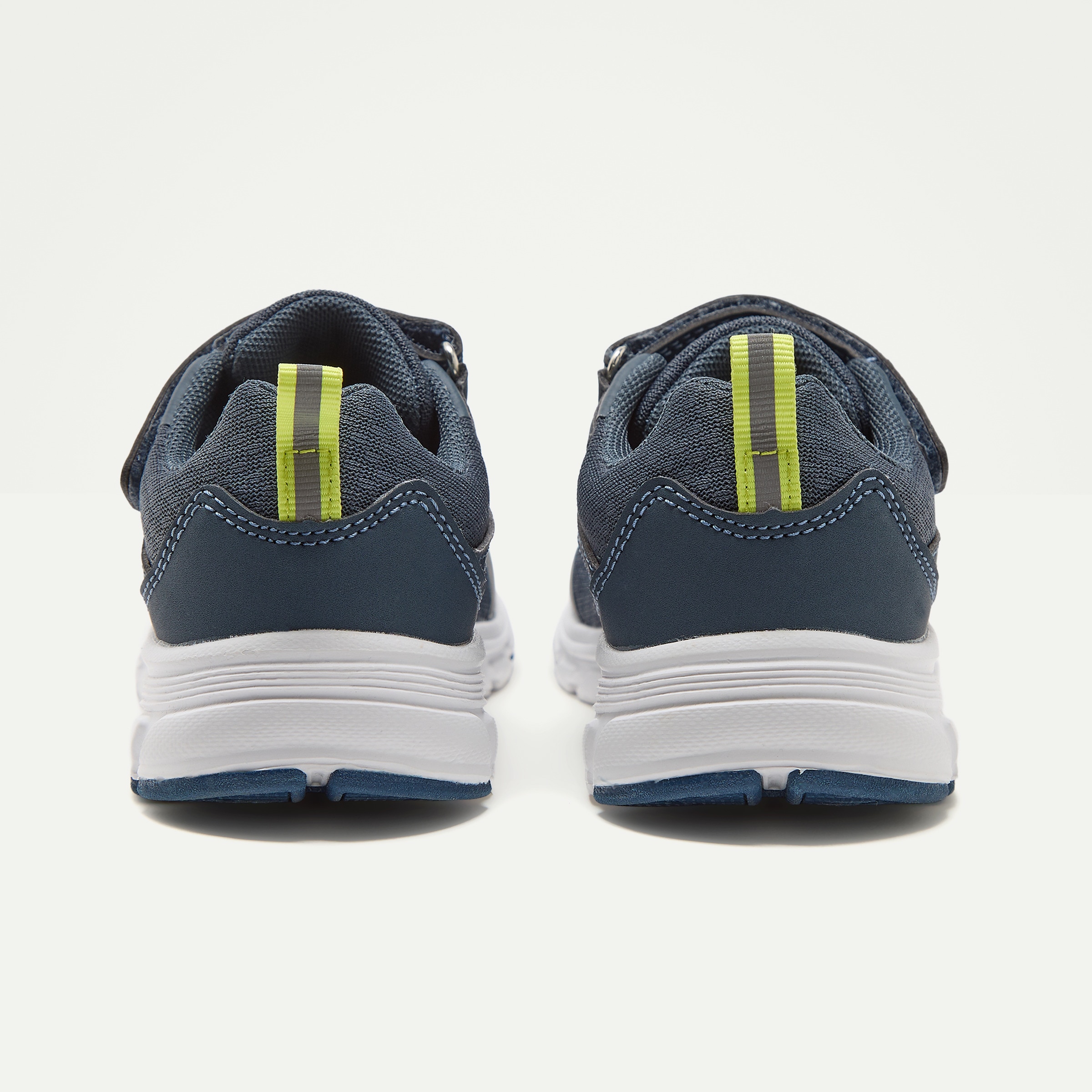 Zapatilla deportiva con velcro y cordones de niño Azul-5