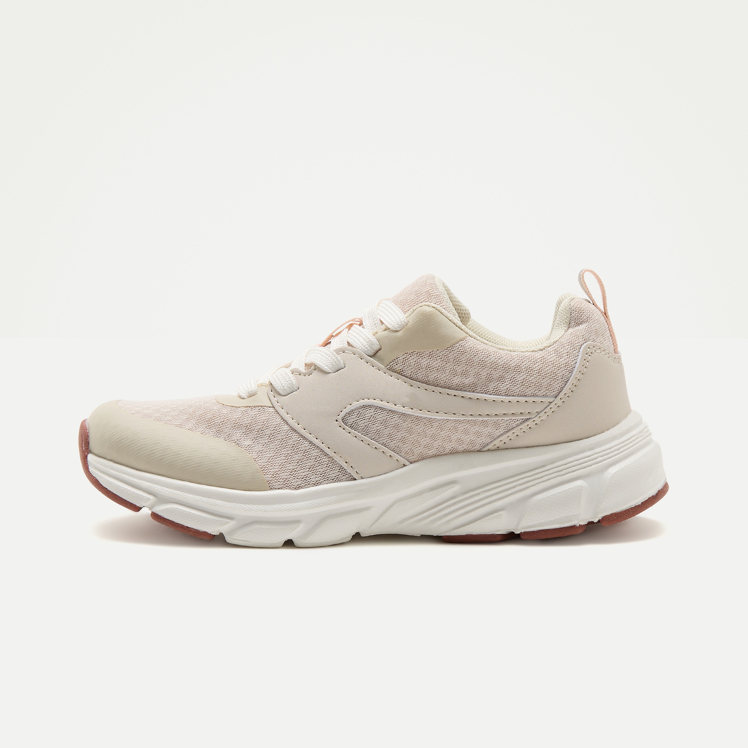 Zapatilla deportiva con cordones de niña Crudo-3