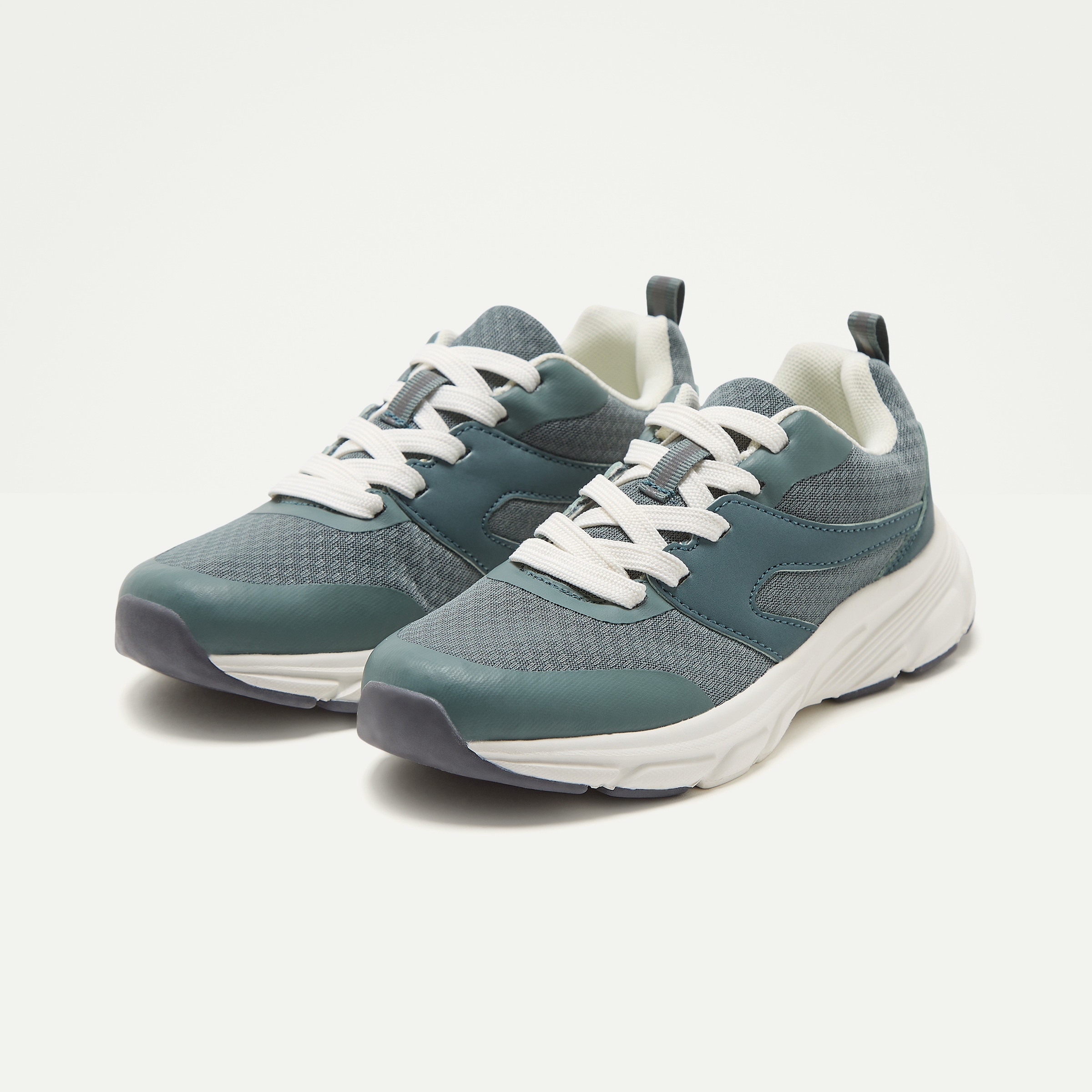 Zapatilla deportiva con cordones de niña Verde claro-6