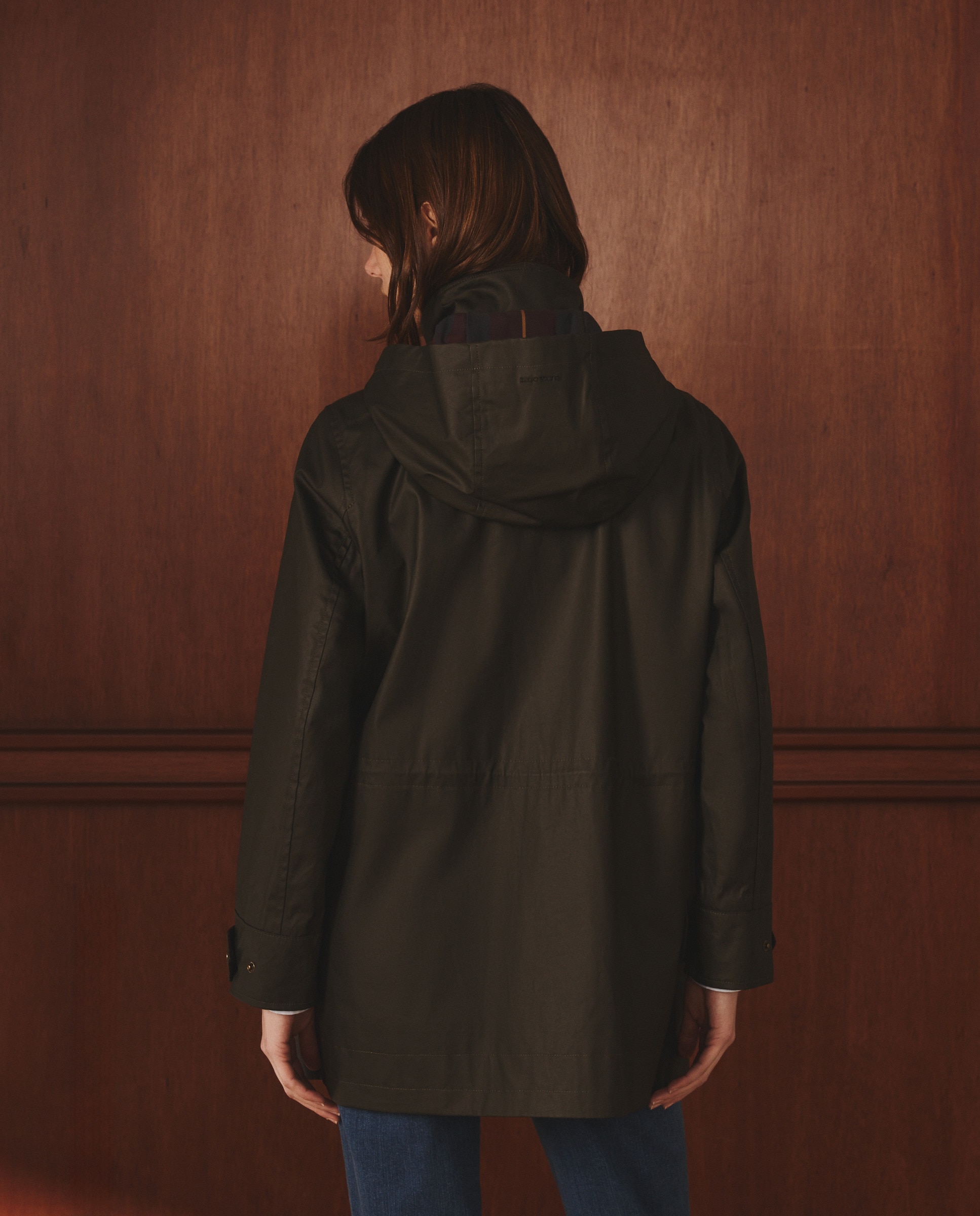 Parka Comprida Lisa 520 Caqui-4