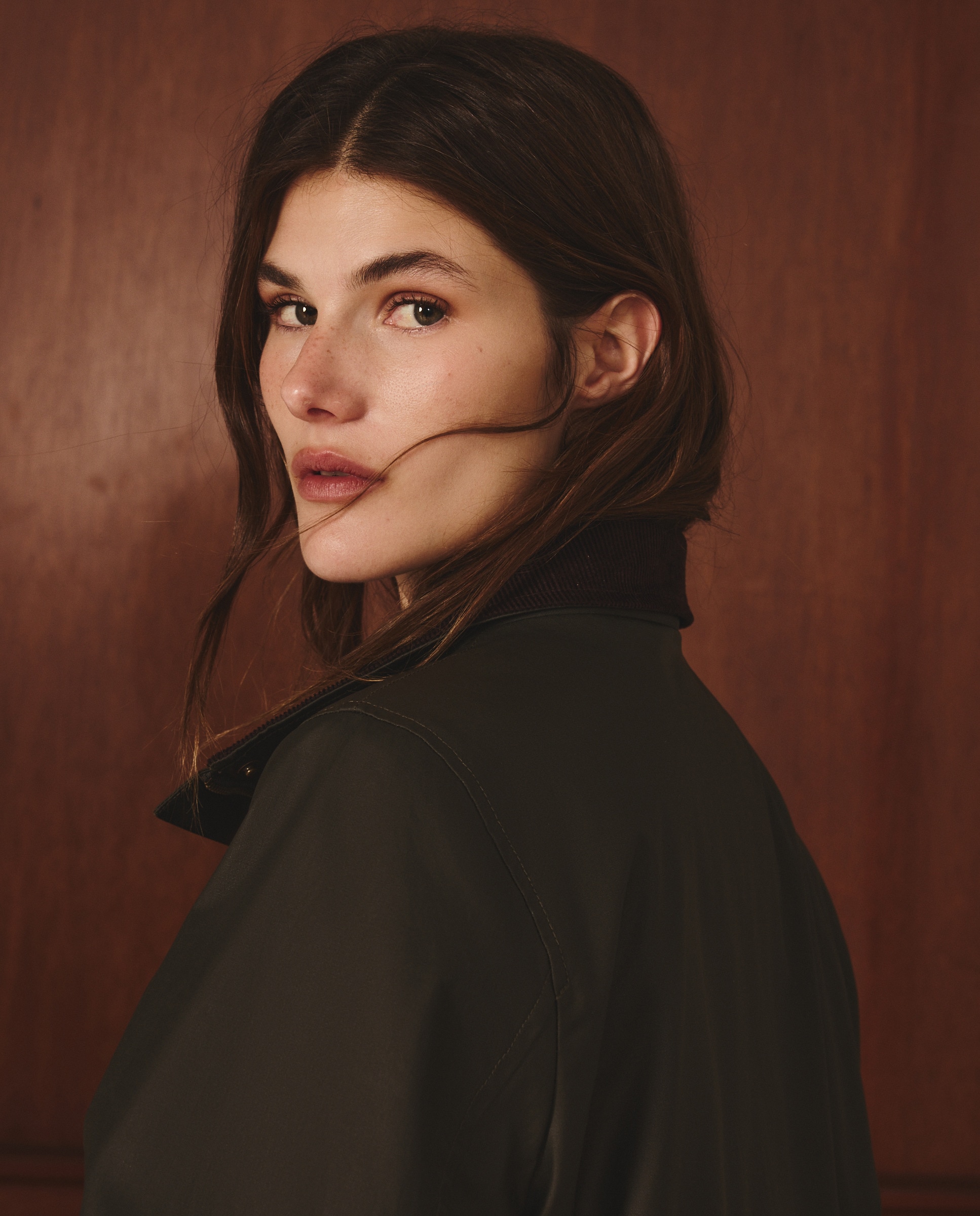 Parka Comprida Lisa 520 Caqui-3