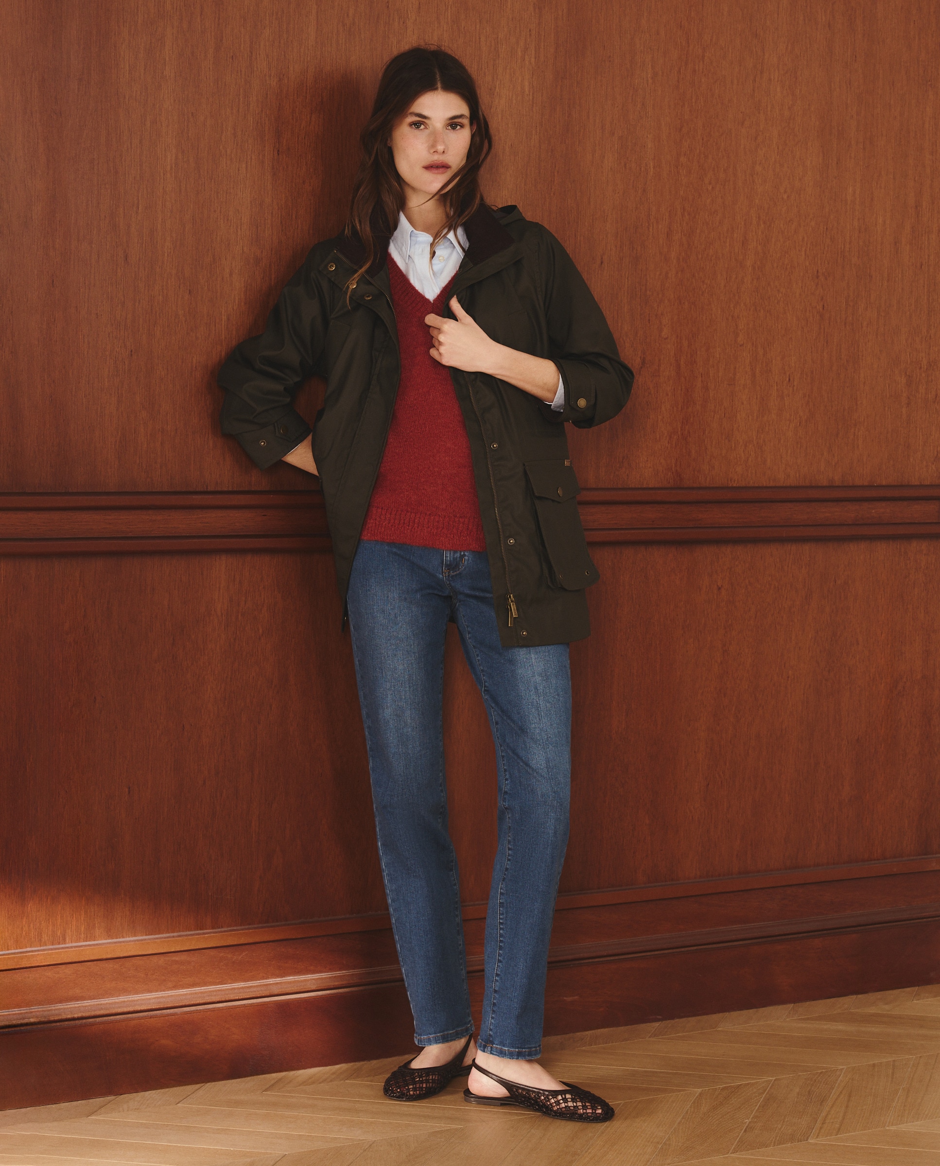 Imagem 0 de Parka Comprida Lisa