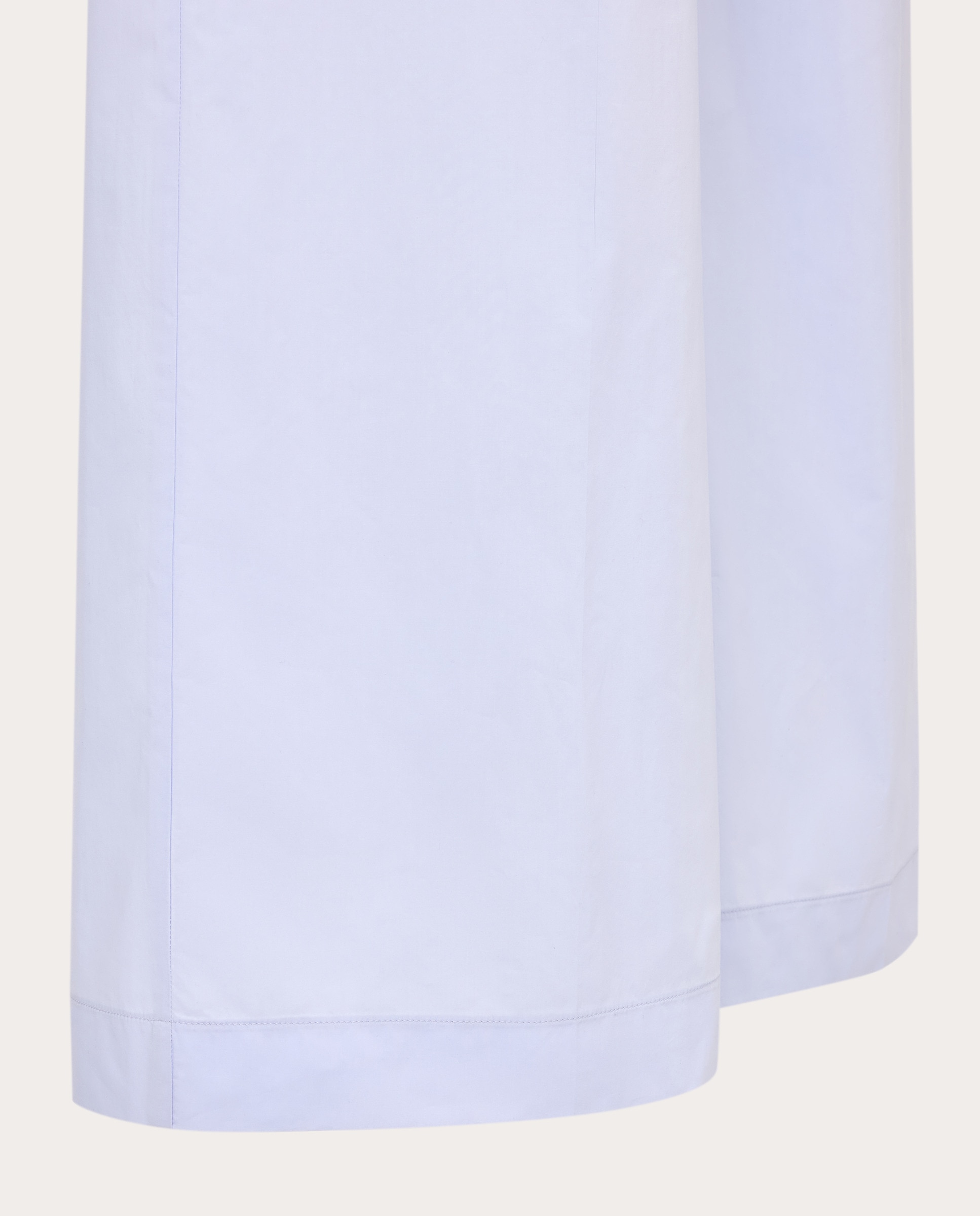 Calças regular de algodão Azul-claro-5