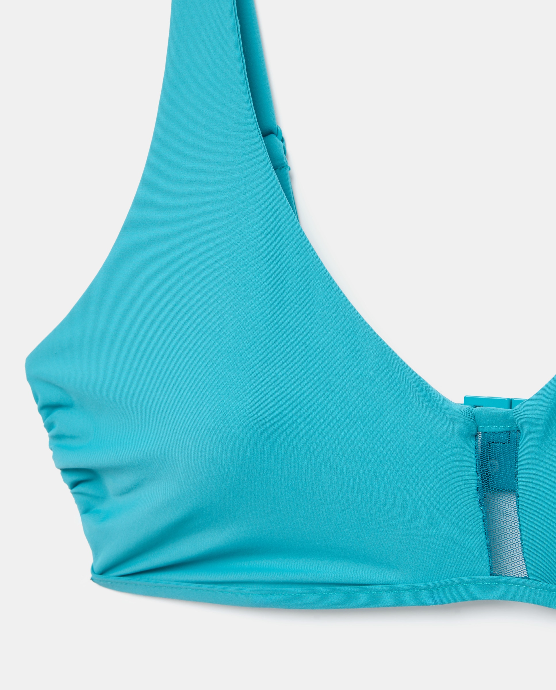 Top de Biquíni de Copa C com Detalhe de Argola Verde Pato-5