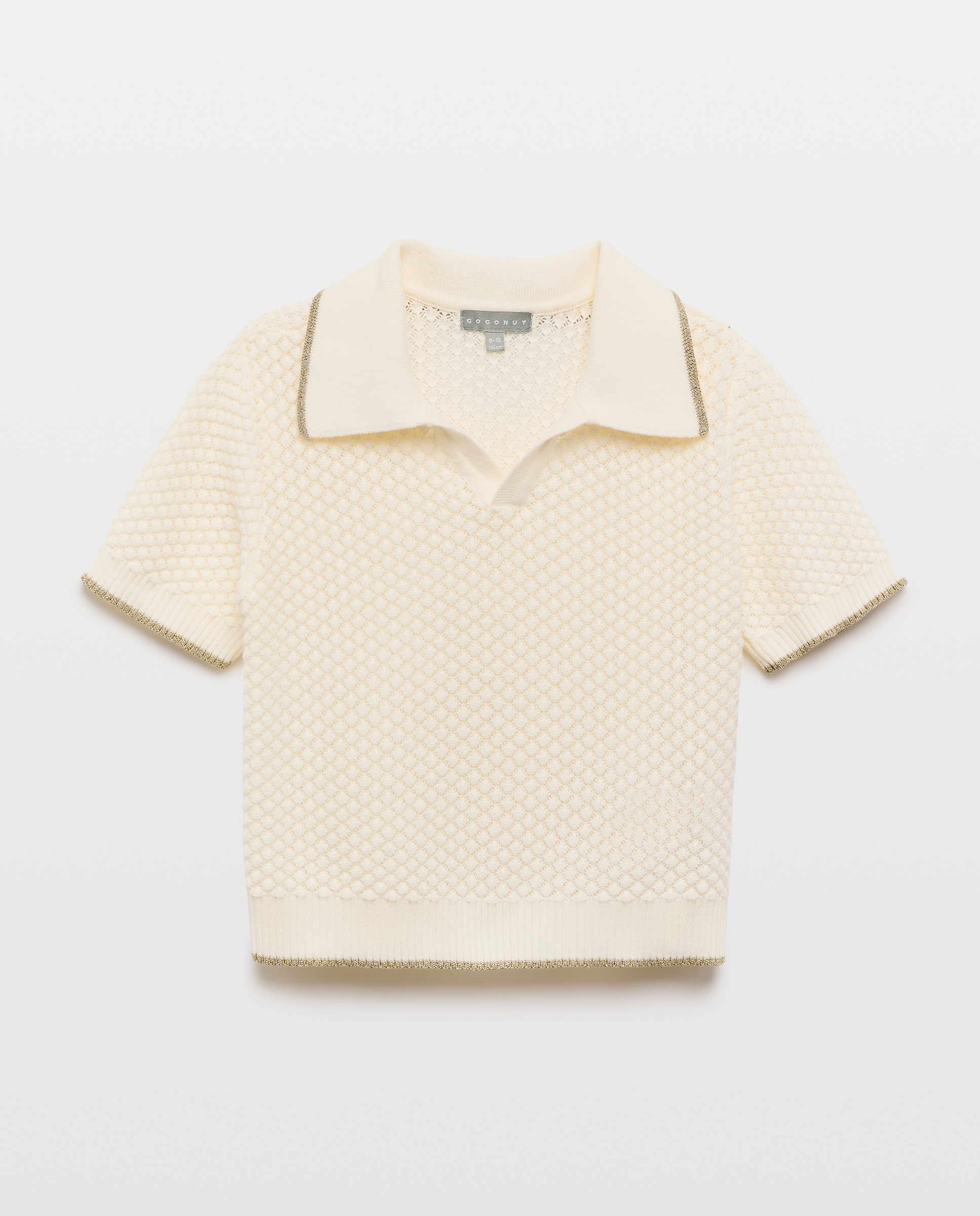 Polo de Manga Curta com Fantasia Coconut El Corte Inglés 120 Cru-5