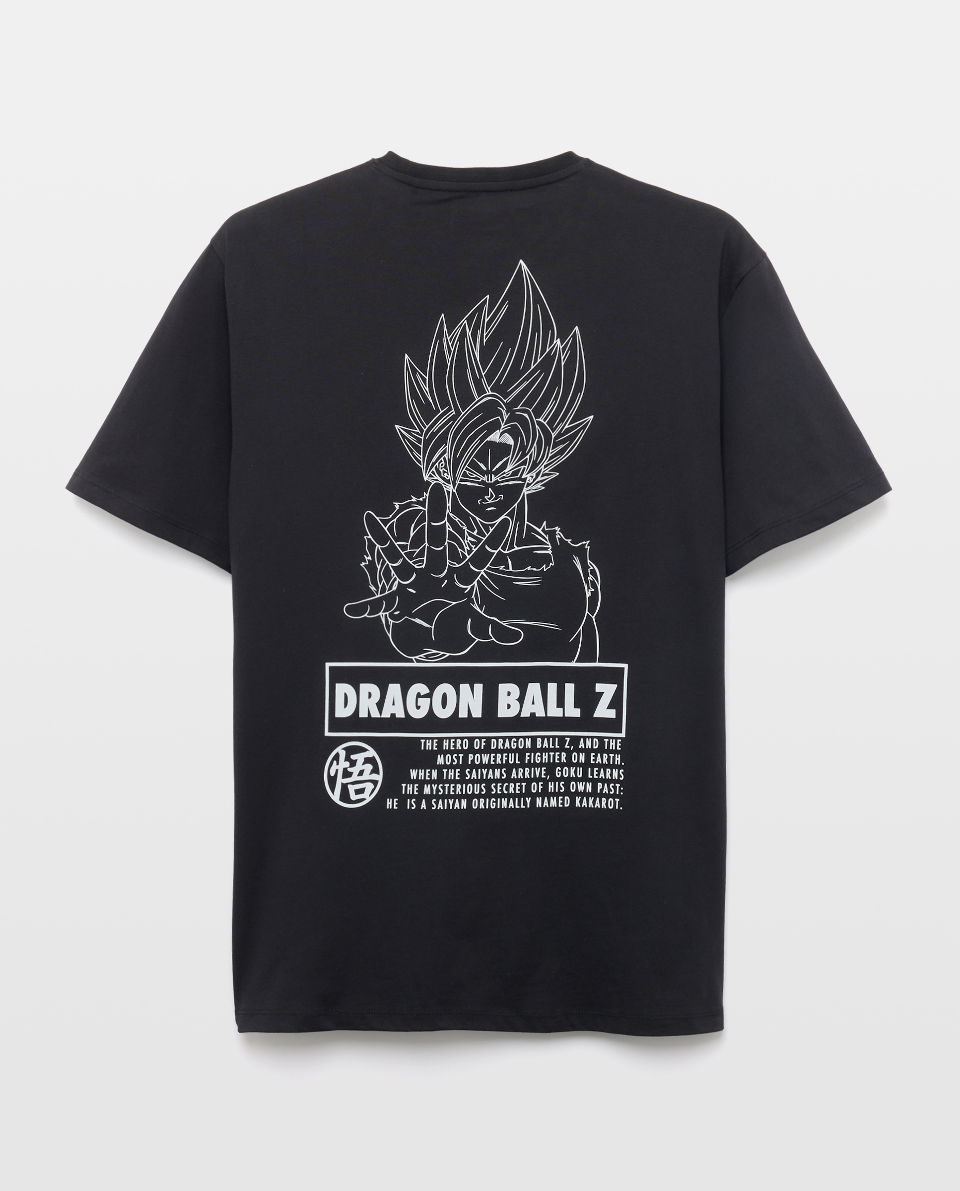 T-shirt de Manga Curta Goku Preto-5