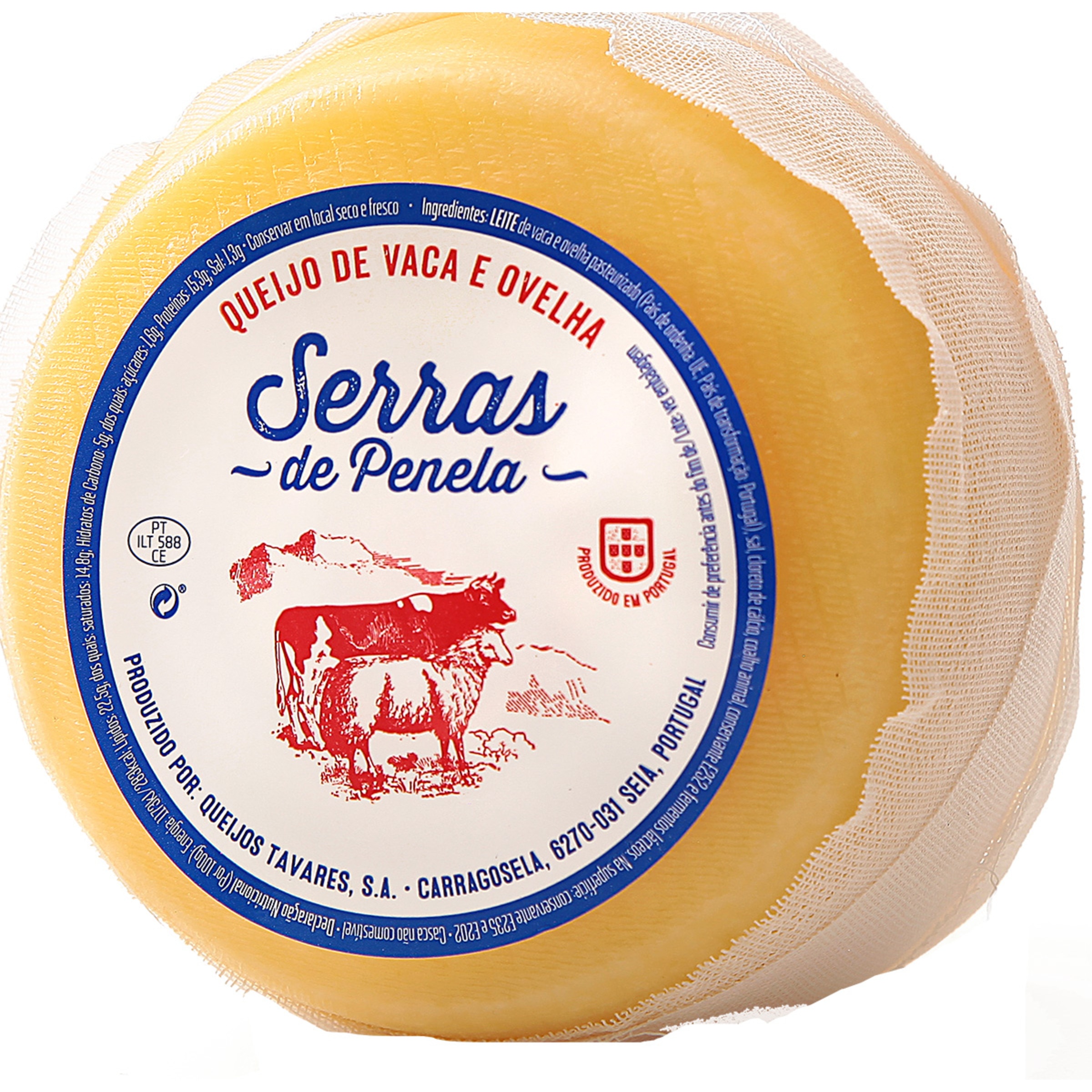 Queijo de Vaca e Ovelha Serras de Penela Curado unidade 500 g