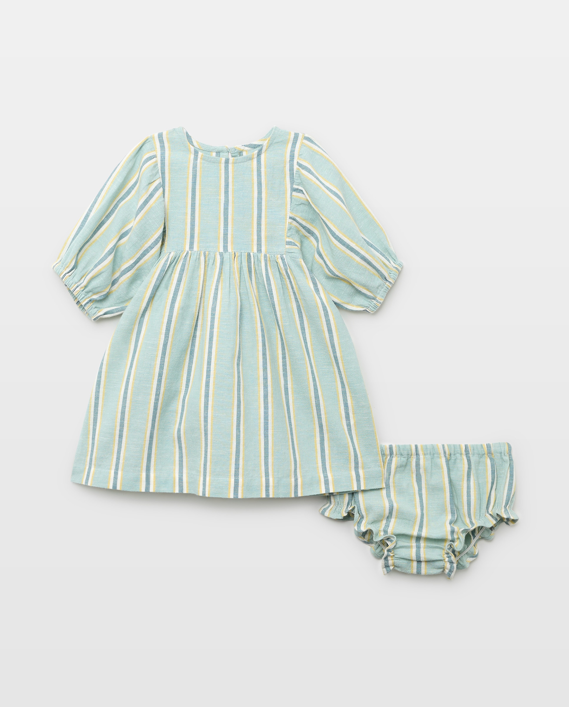 Imagen 0 de Vestido bebé niña de lino estampado