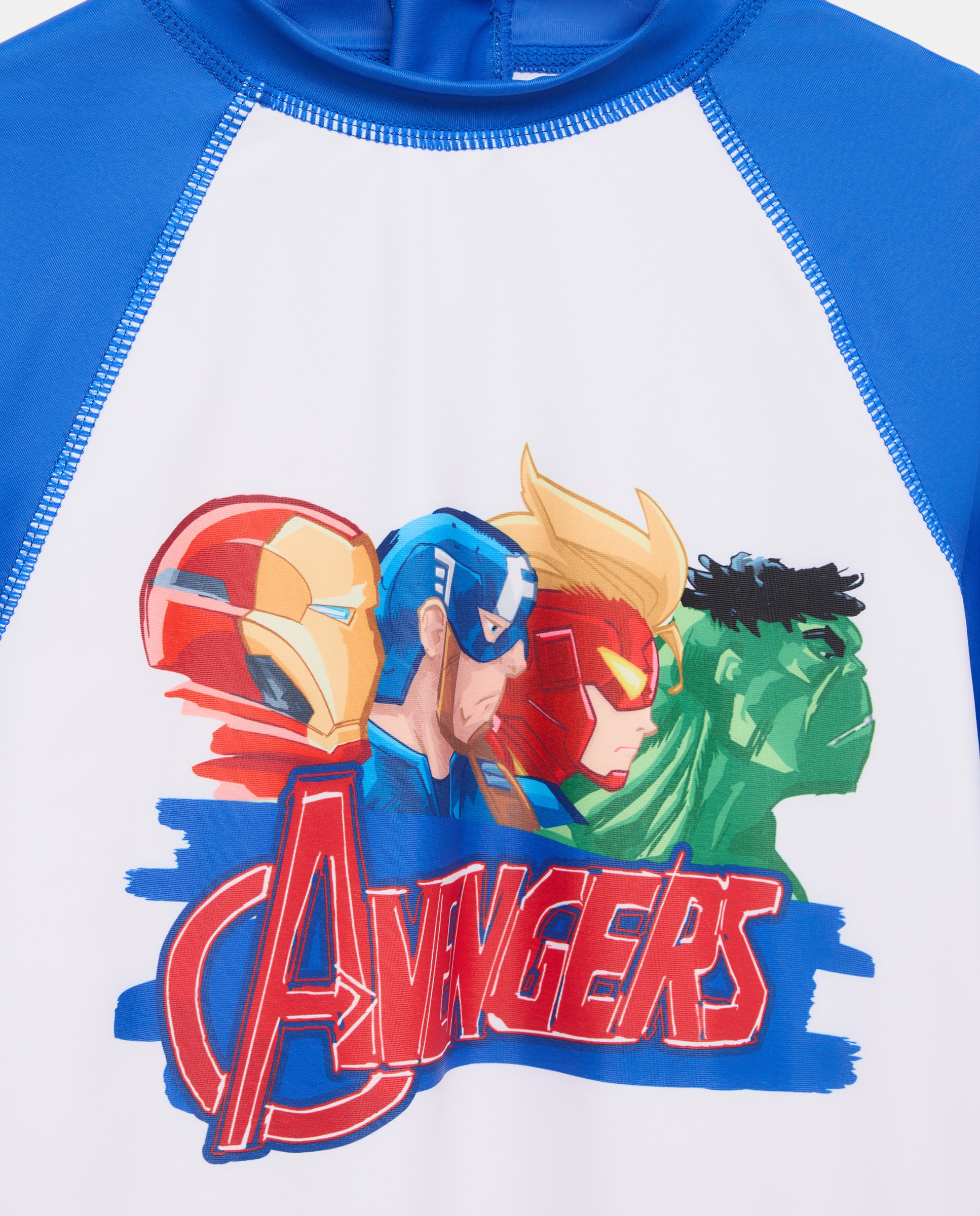 Conjunto UPF+50 Licença Os Vingadores Azul-marinho-5