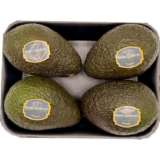 Aguacate Hass 4 unidades bandeja 800 g peso aproximado