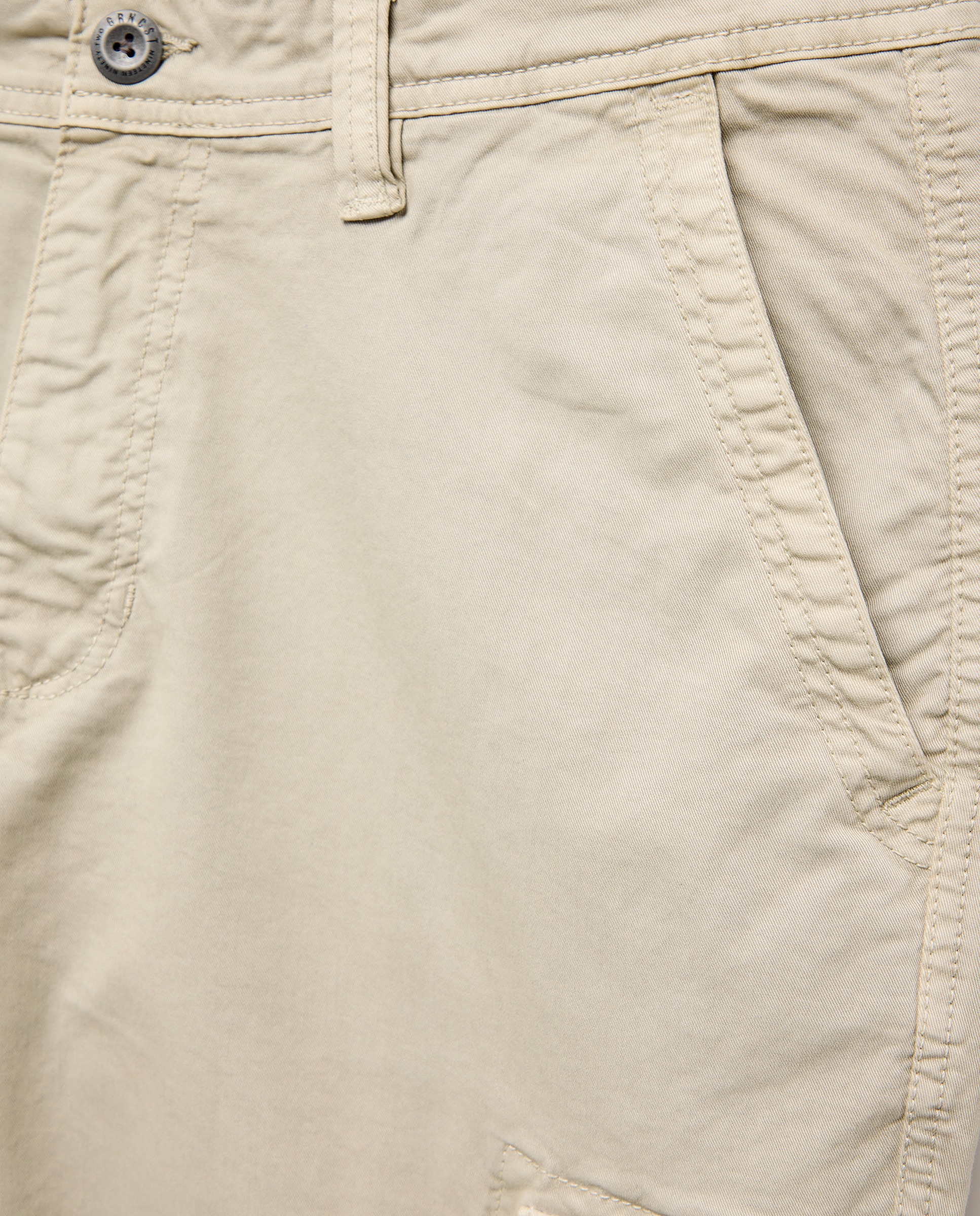 Pantalón de hombre multibolsillos de algodón. - Green Coast - Hielo Hielo-5