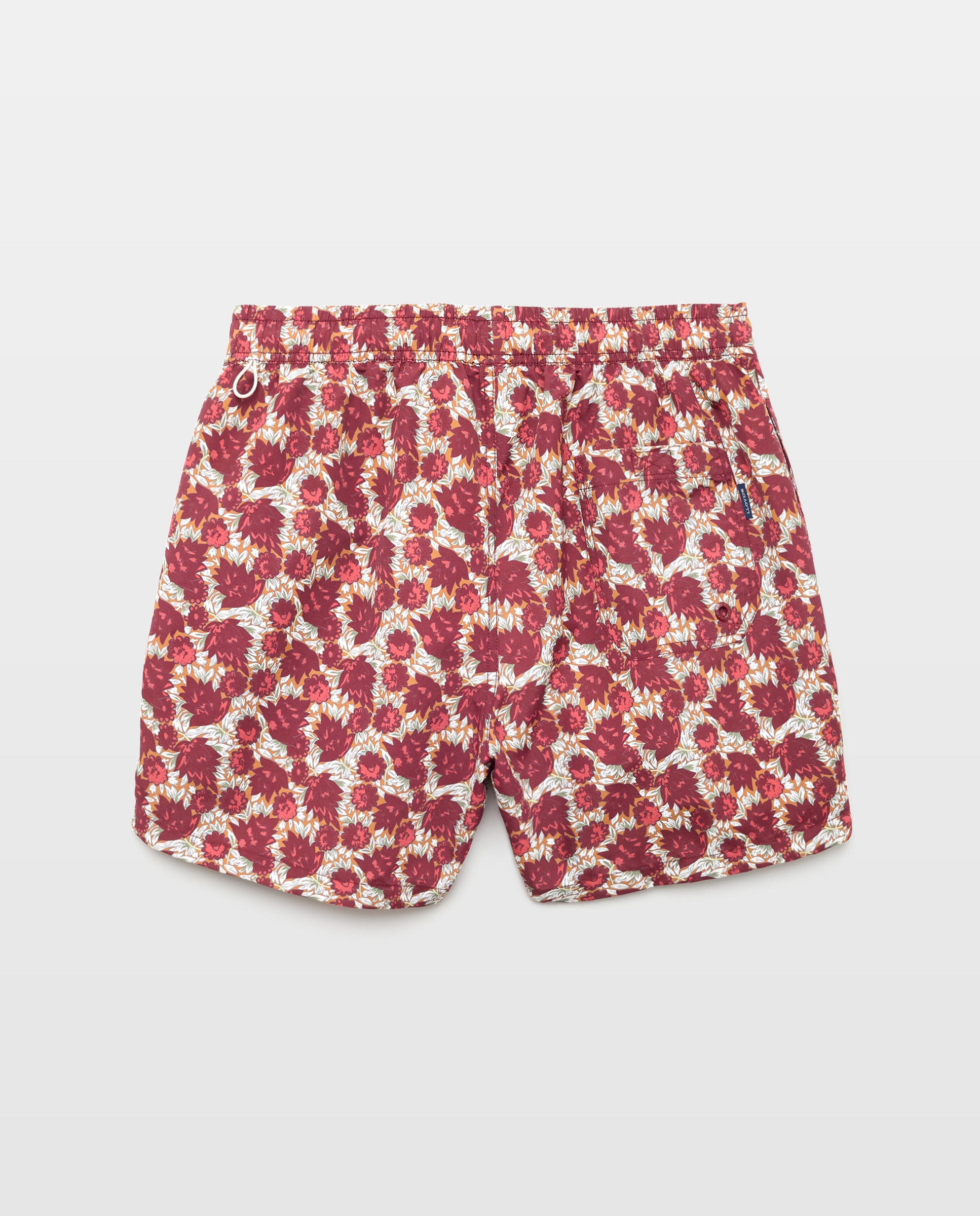 Calções de Banho com Estampado Bordeaux-2