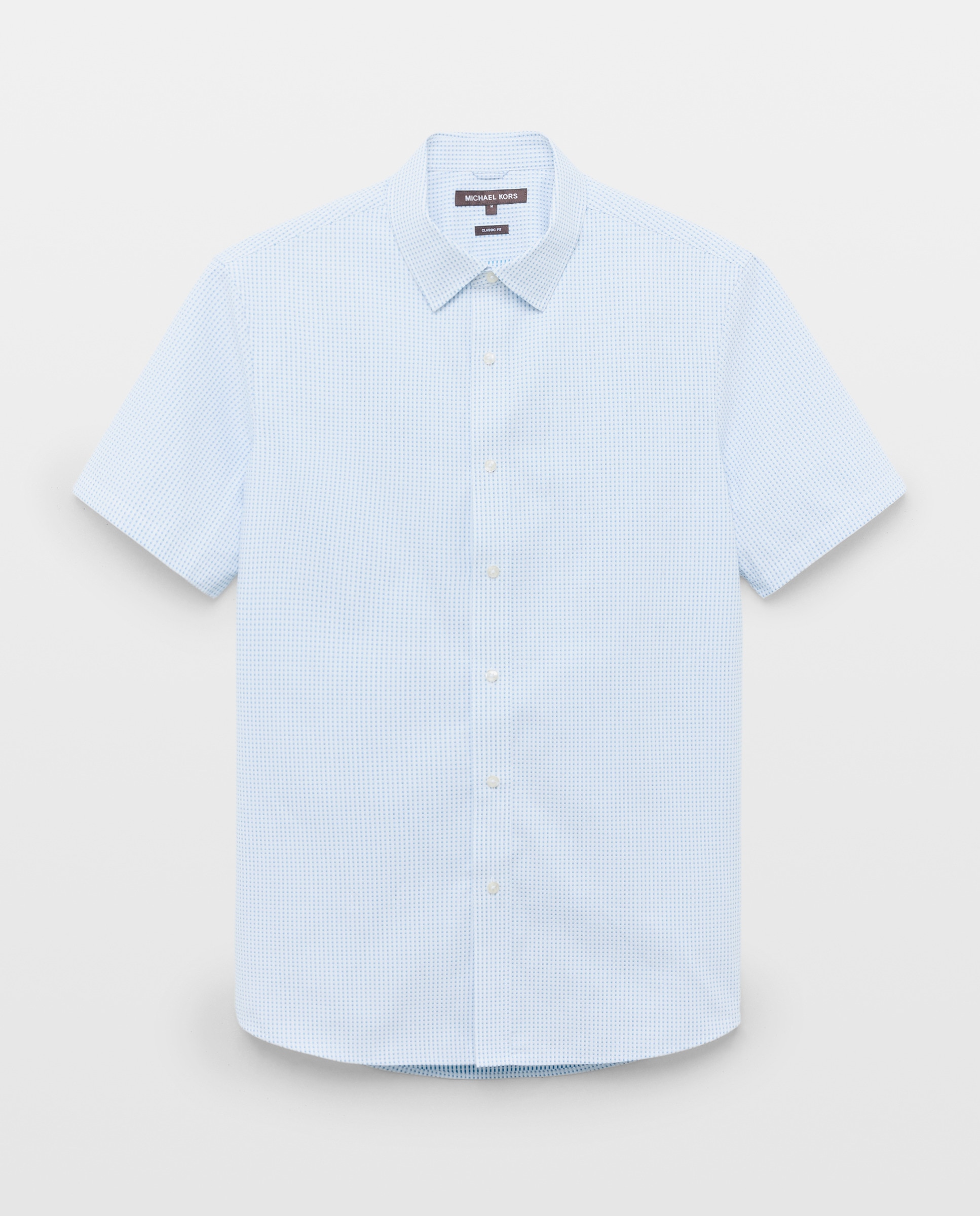 Imagem 0 de Camisa de Manga Curta Dobby aos Micro Quadrados