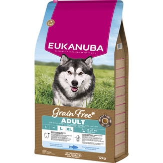 pienso para perros adultos grandes y gigantes pescado azul grain free envase 12 kg - Eukanuba