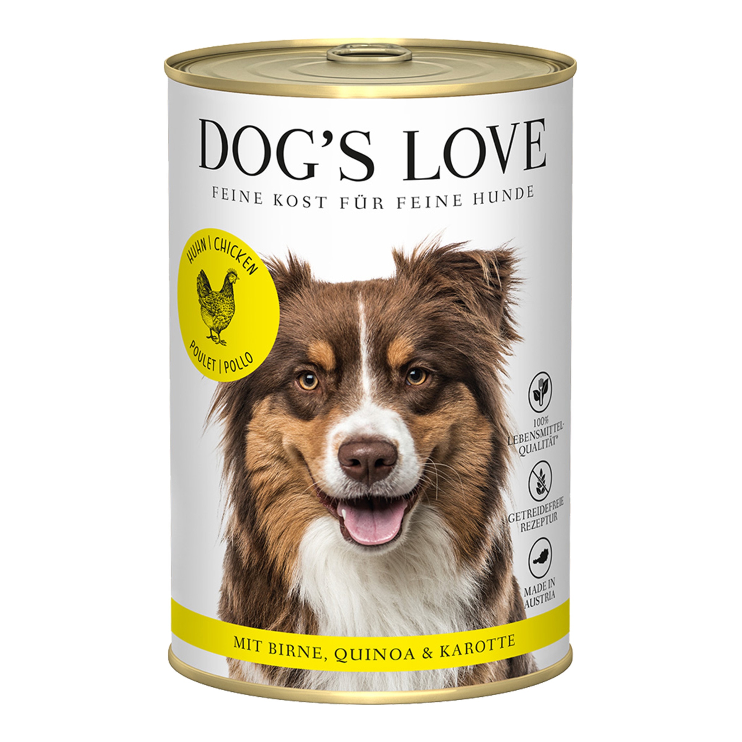 Comida húmeda para perros adultos Dog's Love pollo sin cereales 400 g 4