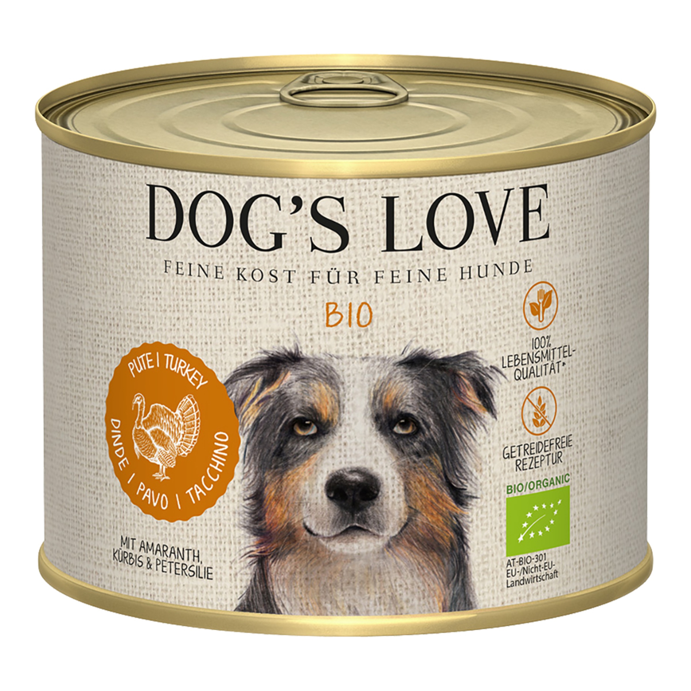 Comida húmeda para perros adultos Dog's Love Bio pavo sin cereales 200 g 4