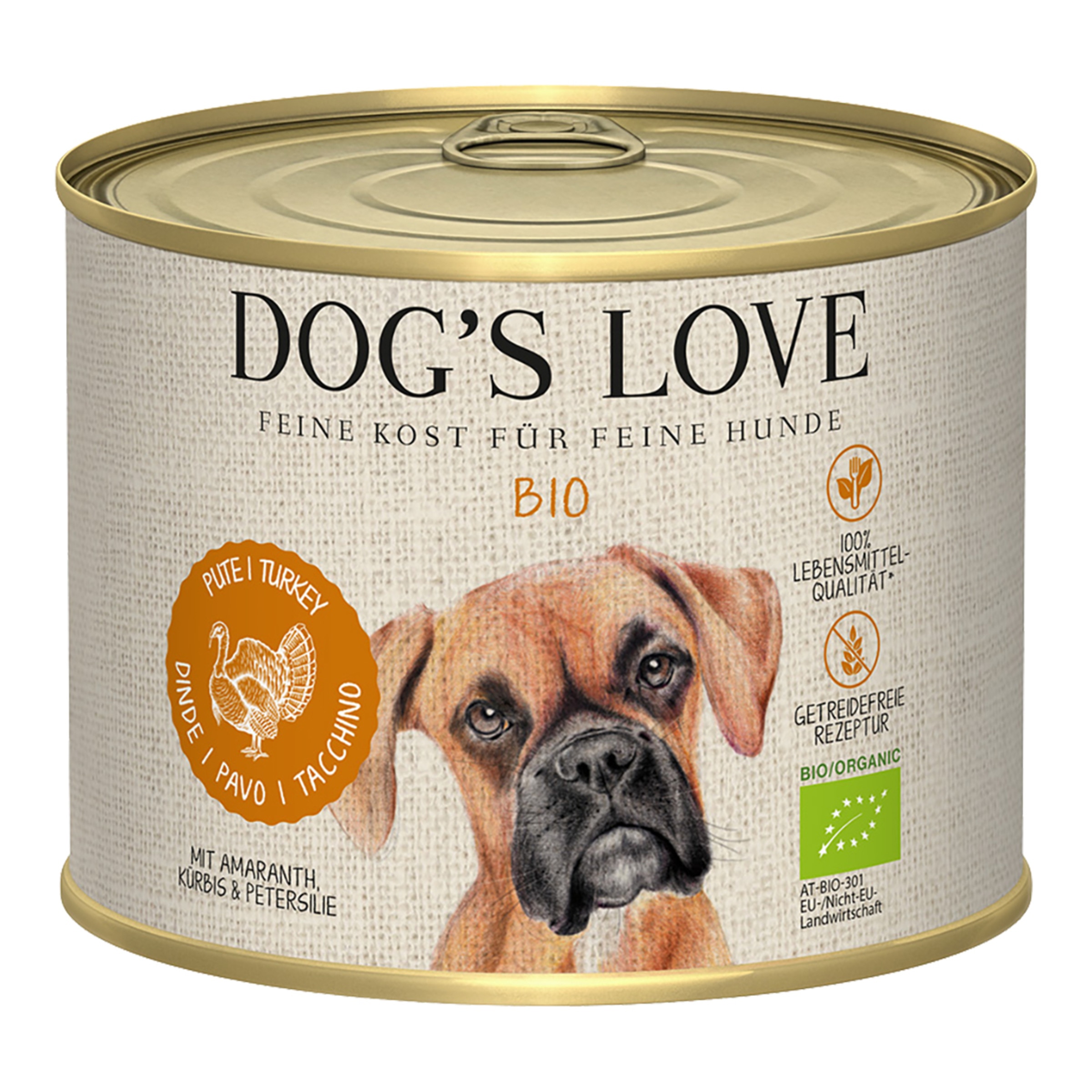 Imagen 0 de Comida húmeda para perros adultos Dog's Love Bio pavo sin cereales 200 g