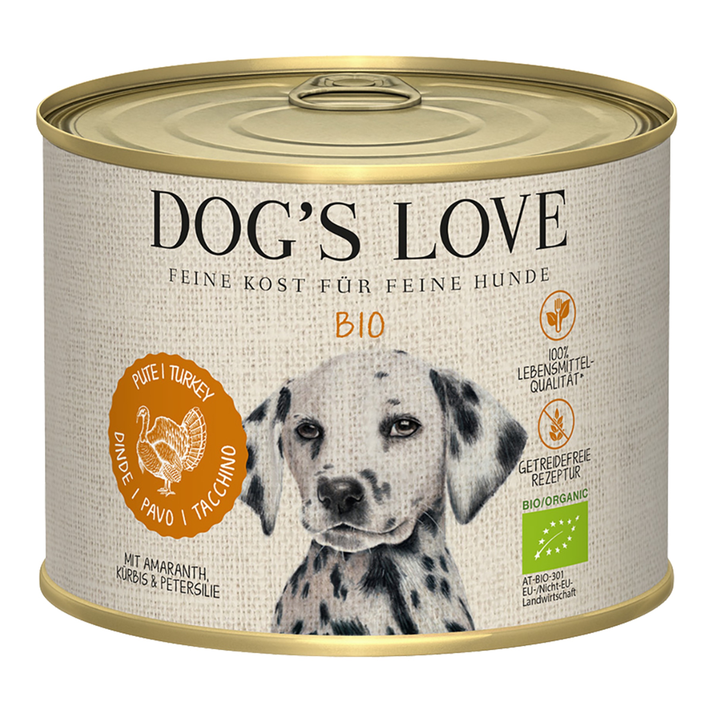 Comida húmeda para perros adultos Dog's Love Bio pavo sin cereales 200 g 3