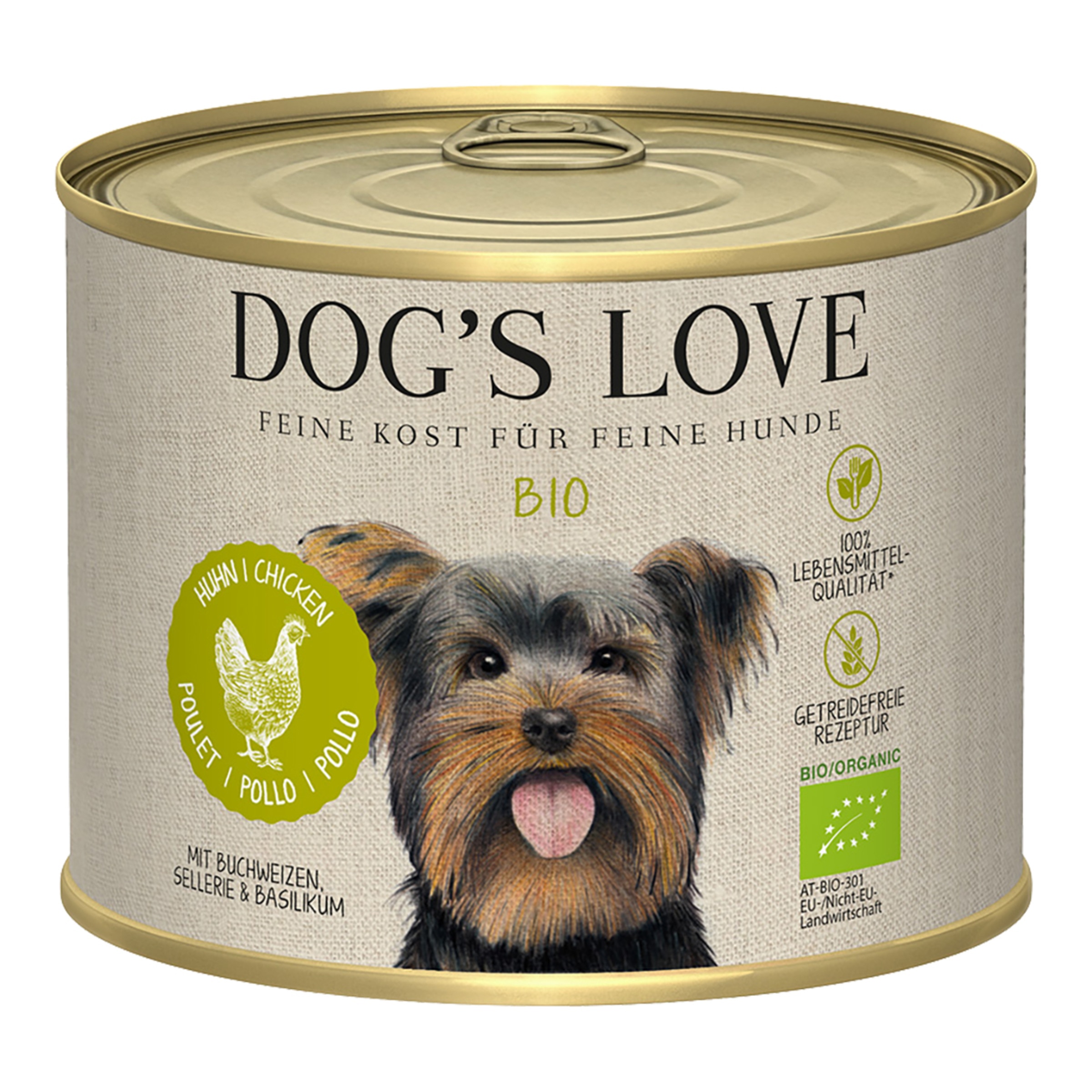 Imagen 0 de Comida húmeda para perros adultos Dog's Love Bio pollo sin cereales 200 g