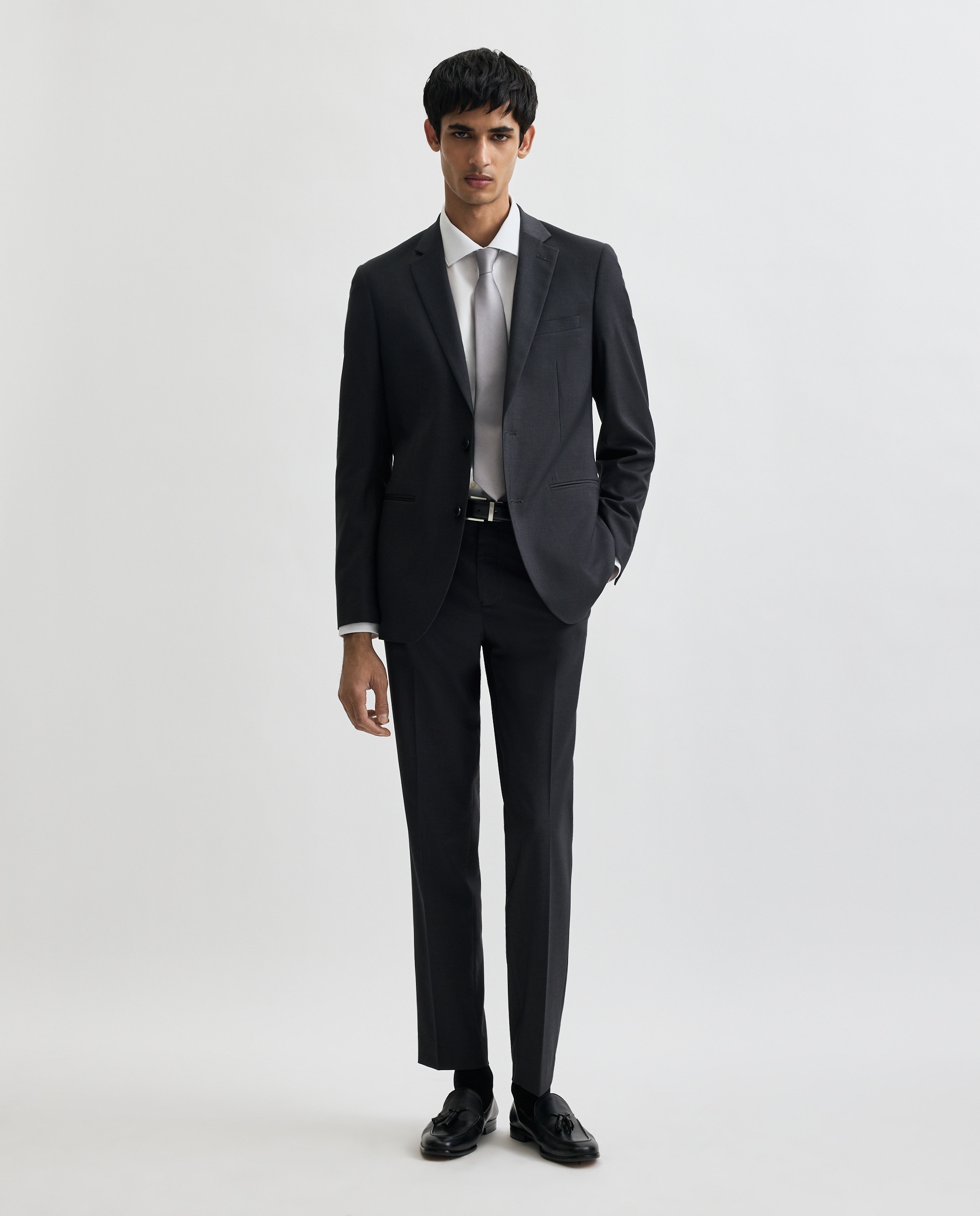 Chaleco de traje para hombre liso - Easy Wear - Negro Negro-3