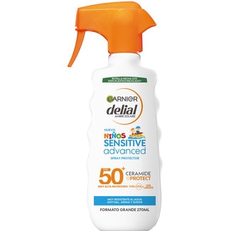 Sensitive Advanced protector solar niños ceramide protect SPF-50+ pistola 270 ml muy resistente al agua - Delial