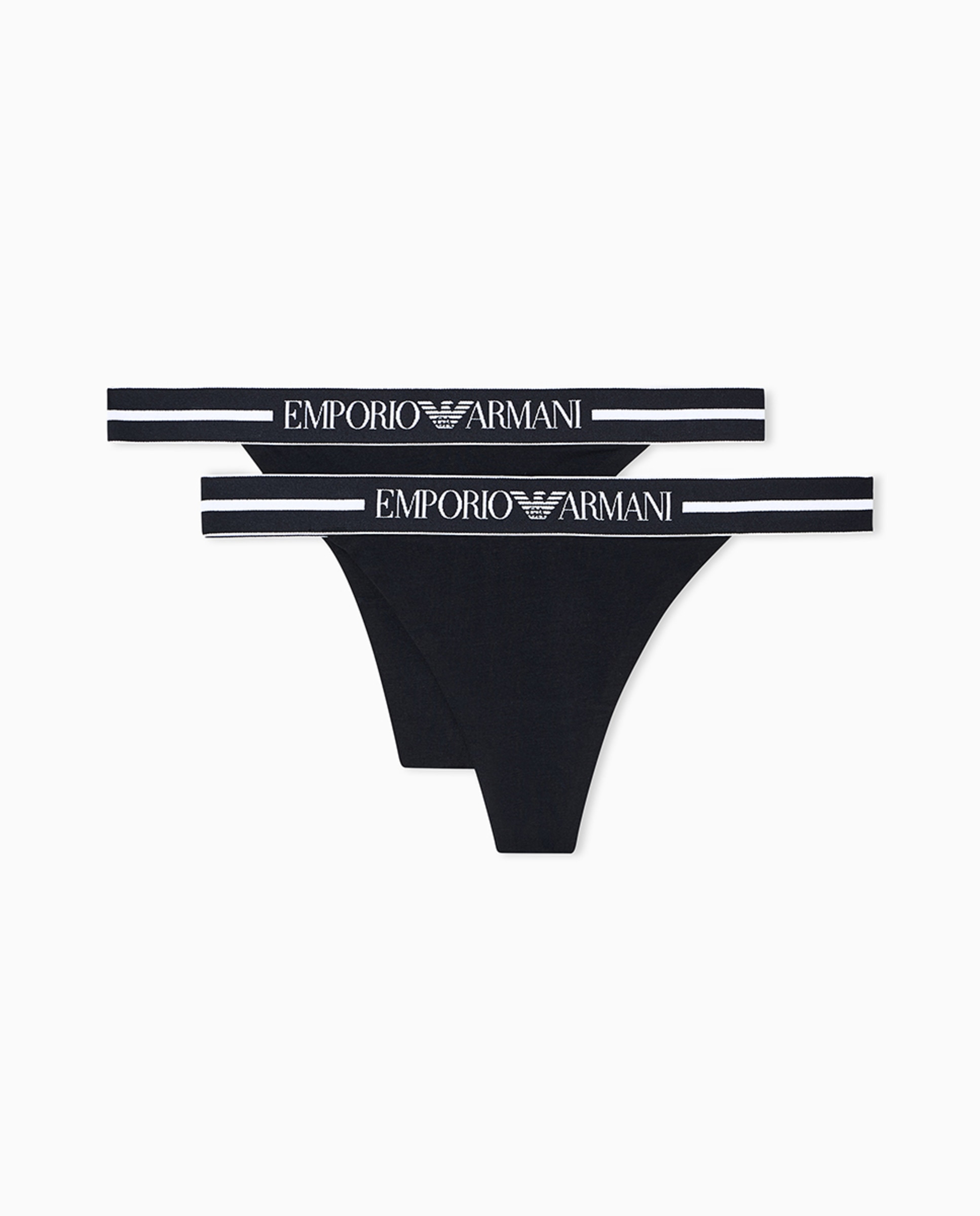 Pack de Duas Tangas de Algodão "Everyday Cotton" Preto-3