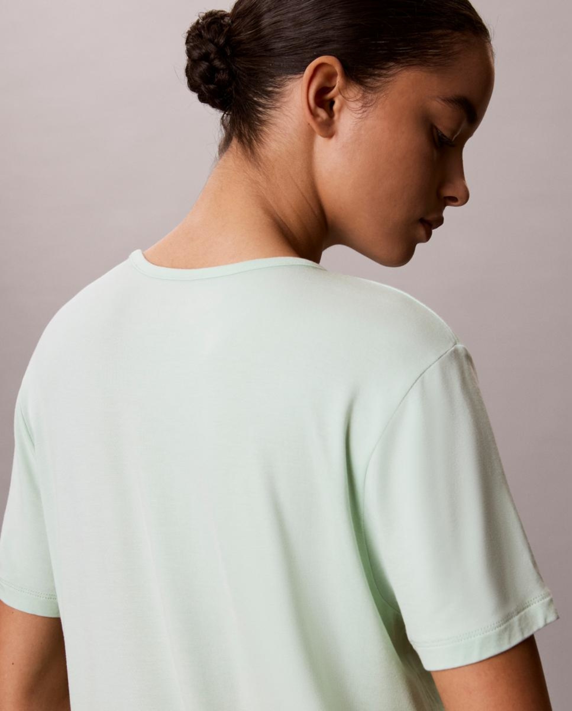 T-shirt de Manga Curta Ultra Soft Modal Verde-6