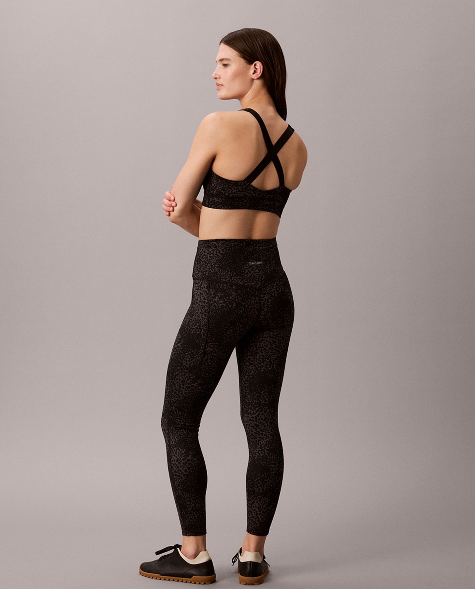 Leggings Desportivas Soft Stretch Lace Preto-5