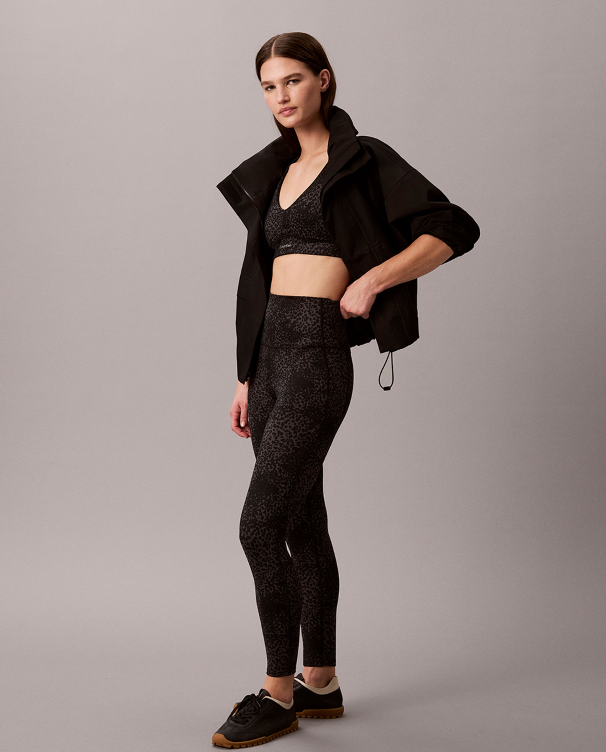 Leggings Desportivas Soft Stretch Lace Preto-2