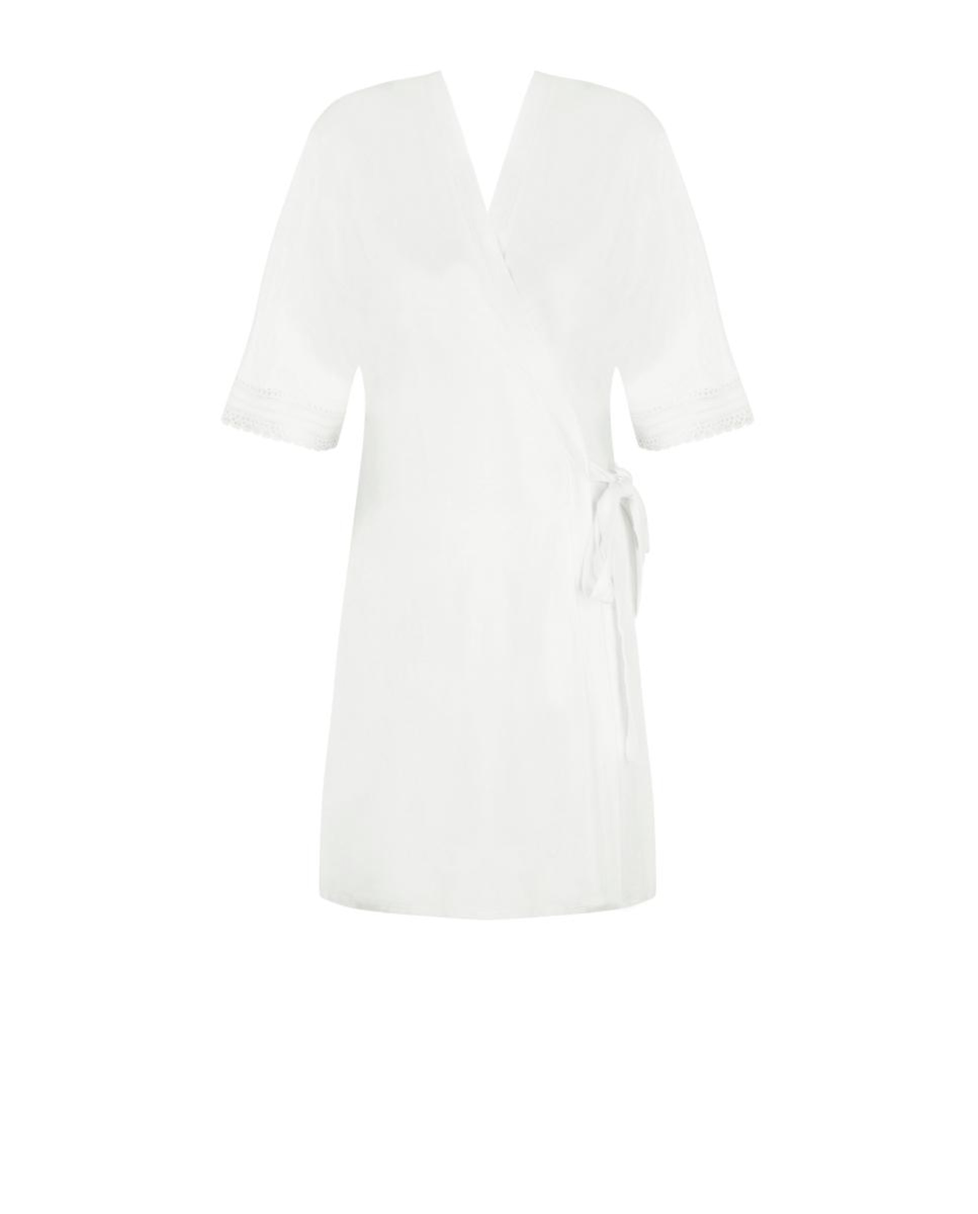 Imagem 0 de Robe Modal de Renda com Cinto