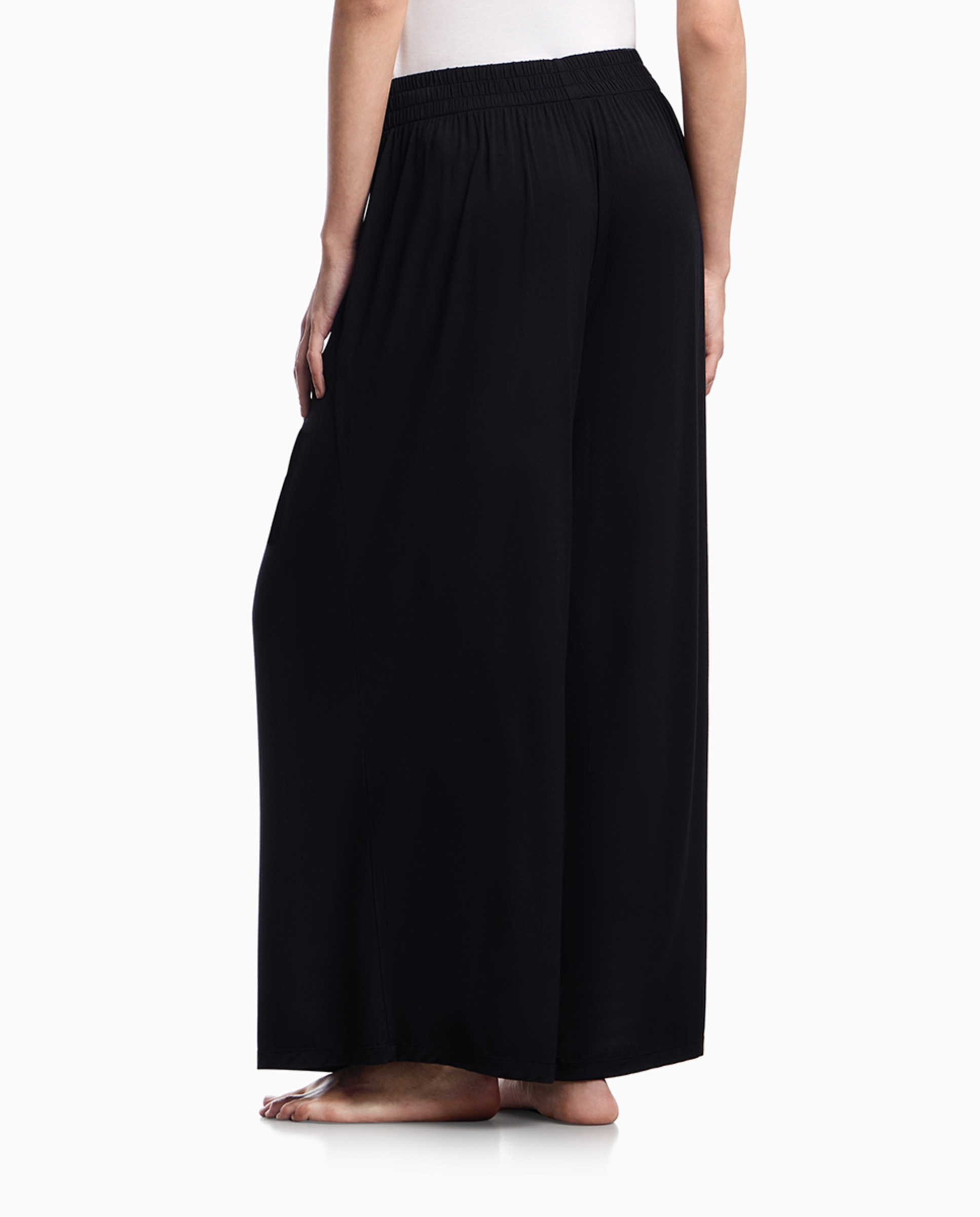 Calças Compridas de Viscose "Essential Studs" Preto-2