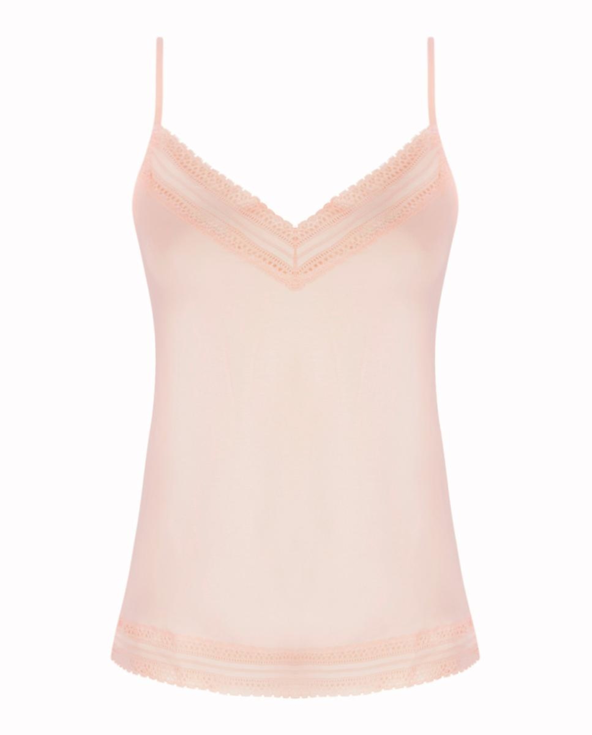 Imagem 0 de T-shirt Tipo Top de Alças com Renda no Decote