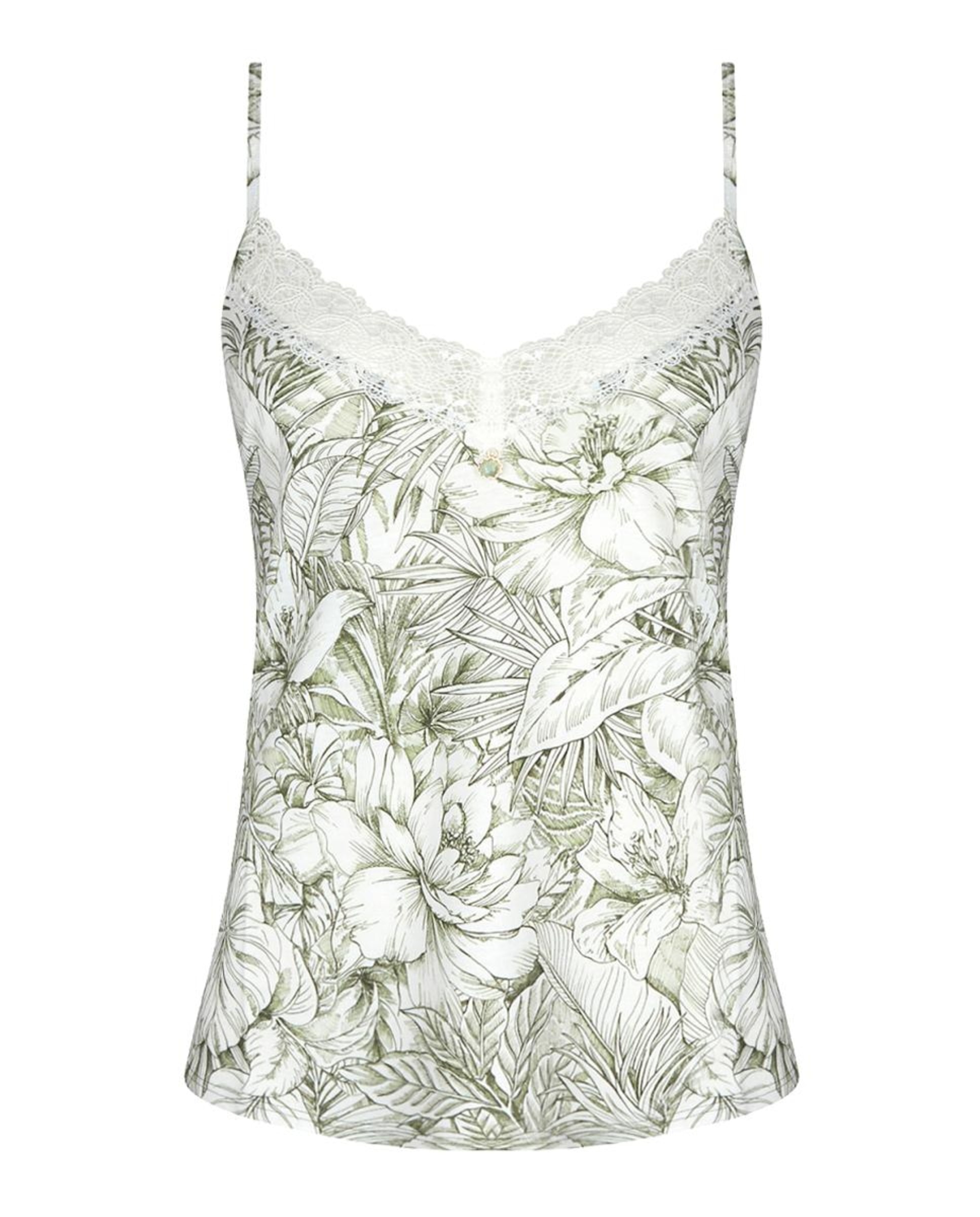 Imagem 0 de T-shirt com Alças Bambu  com Renda